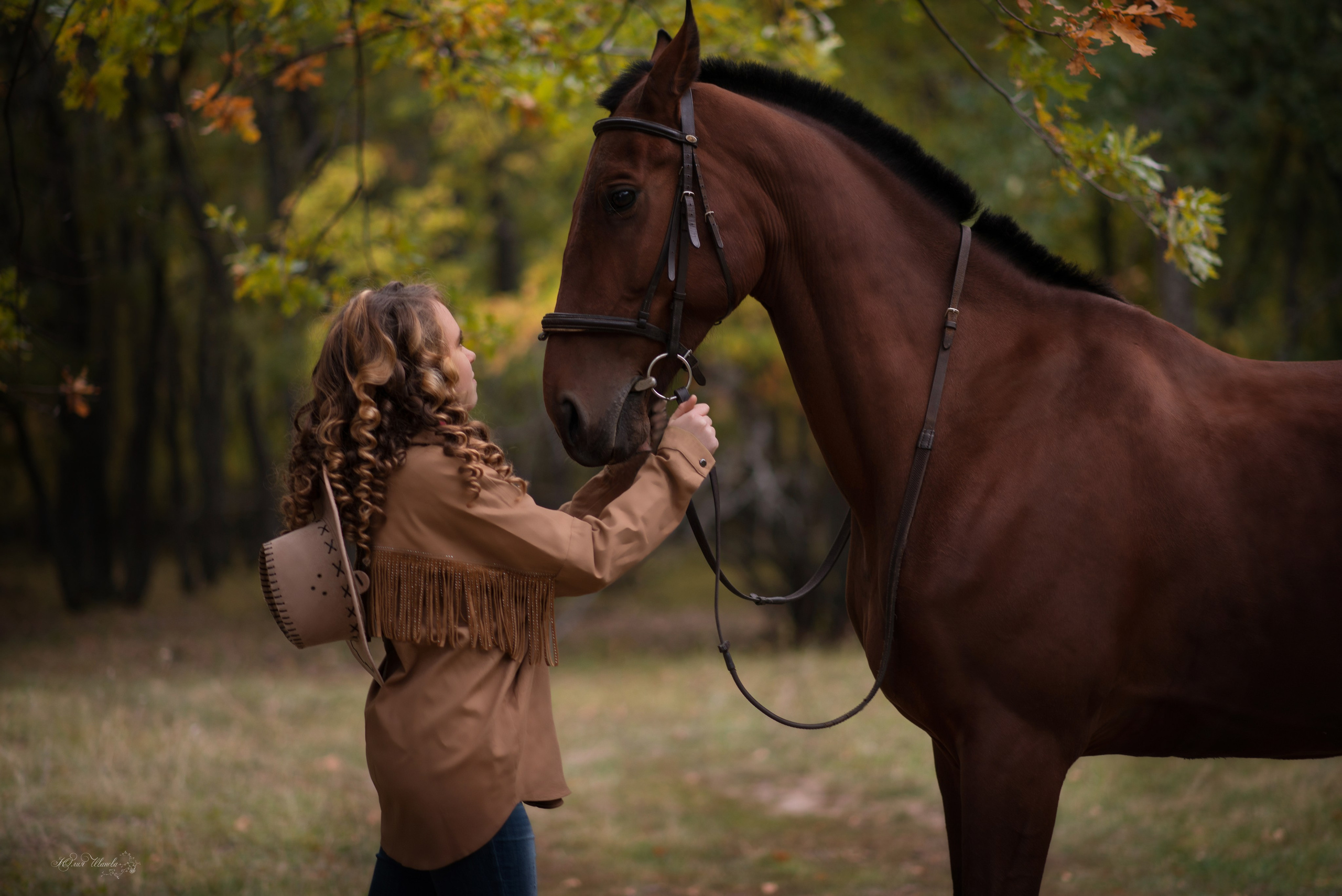Ангелина и Финист. Конный фотограф в Саратове Юлия Иванова