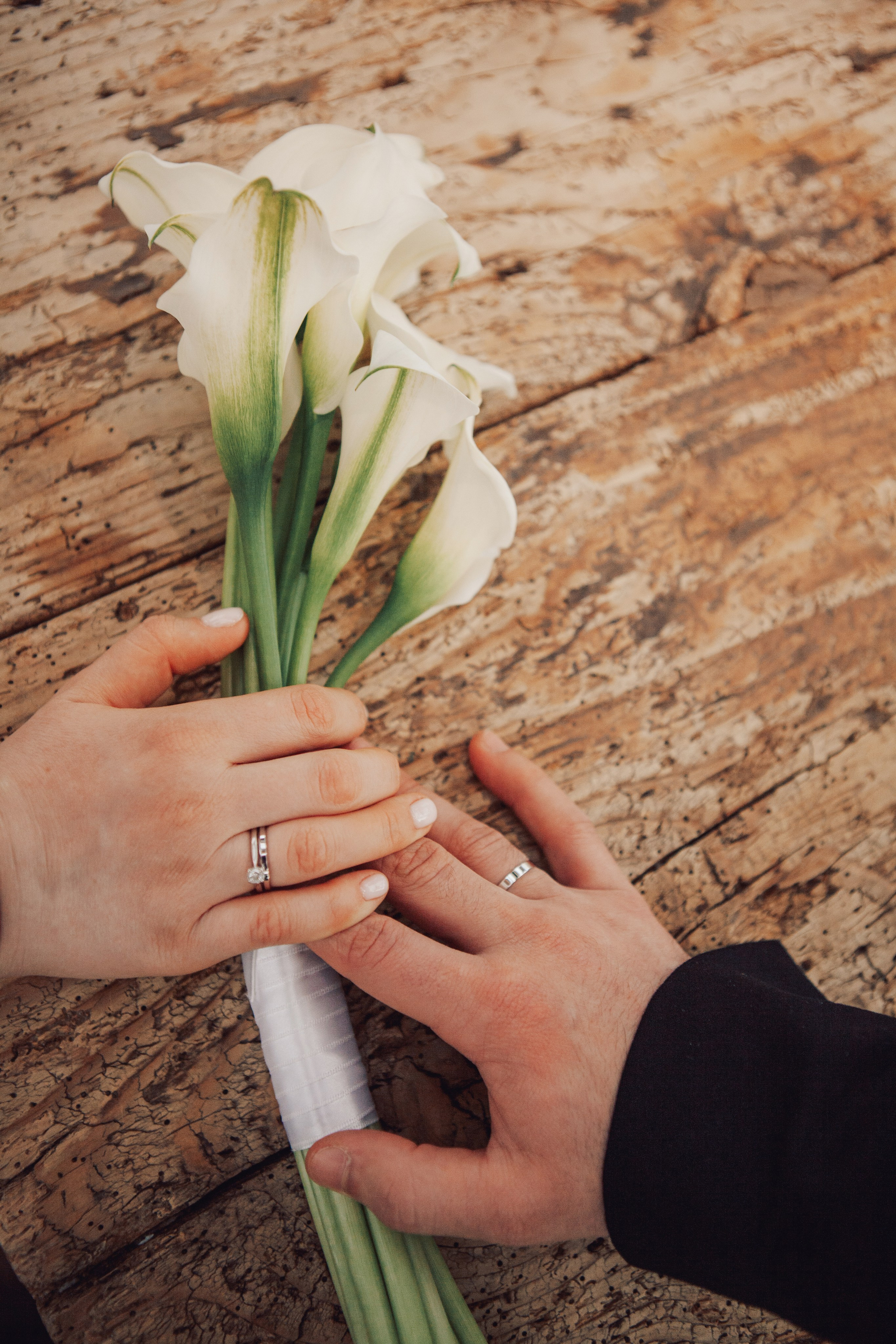 букет невесты из калл