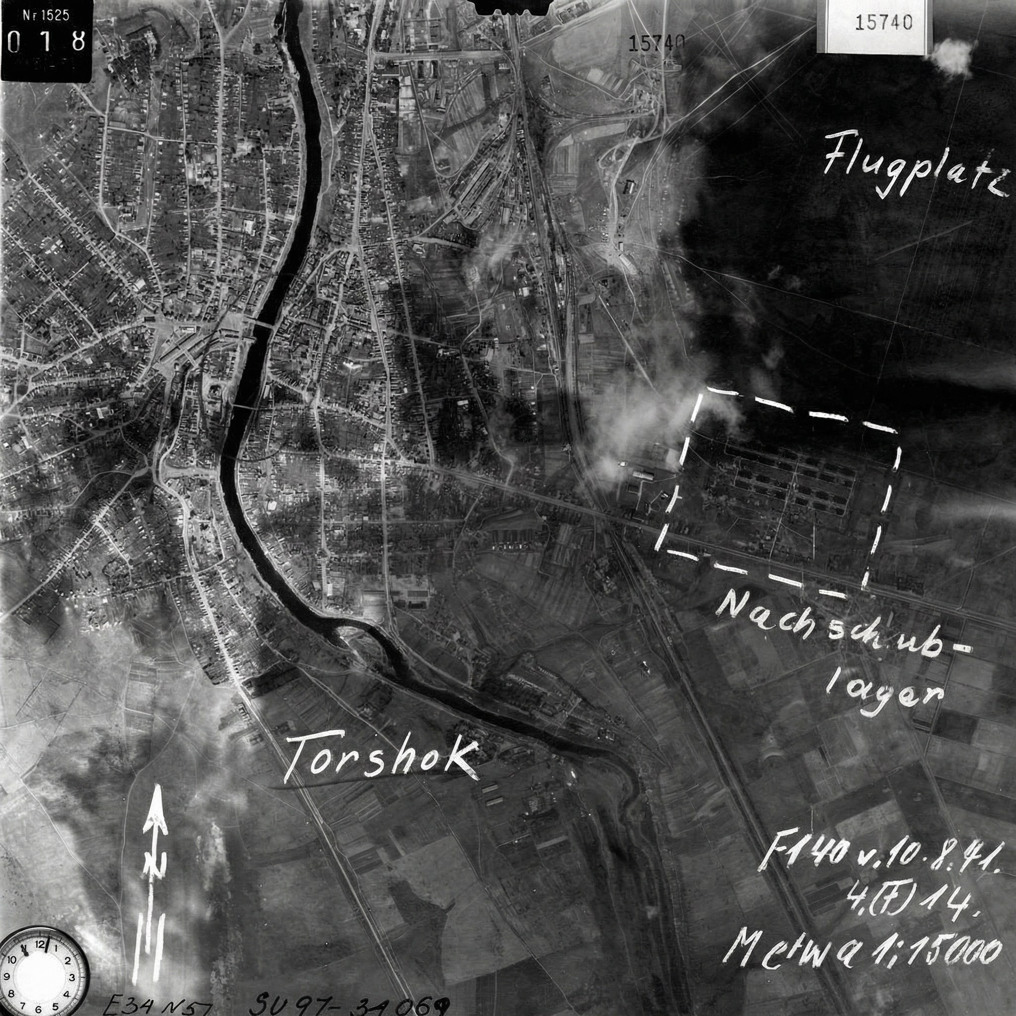 Аэрофотосъемка Торжка люфтваффе 1941–1943: архивные фото ВОВ