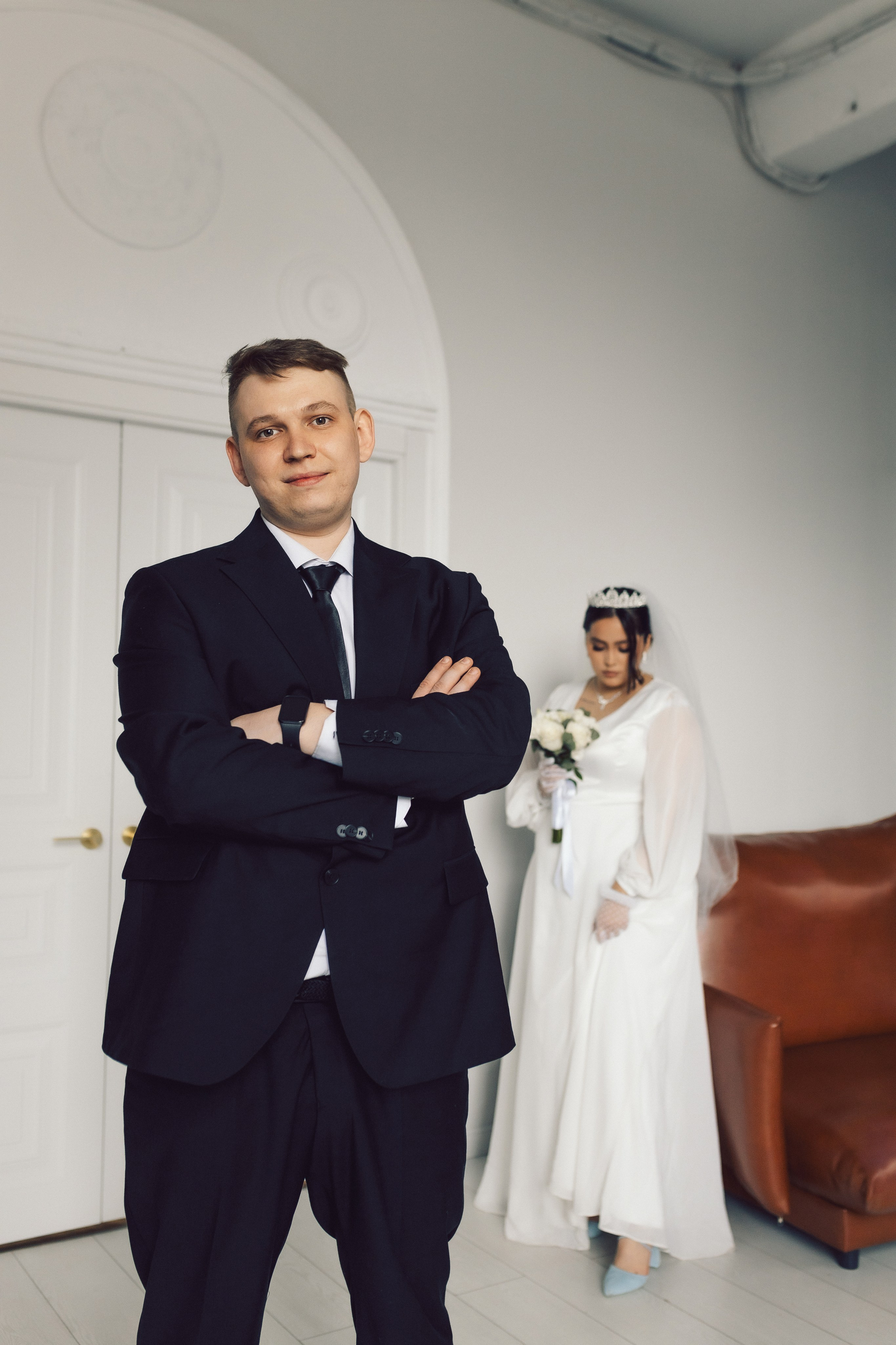 Свадебная съемка в студии. Фотограф Красноярск Архипова Алина