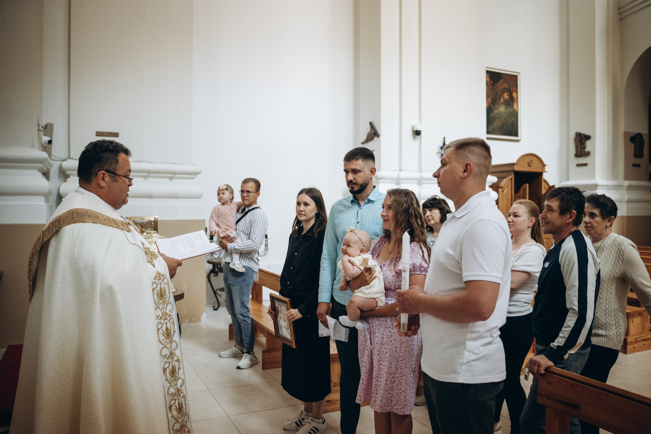 Крещение Леи (костёл в Заславле). Семейный фотограф в Минске Дарья Дреко