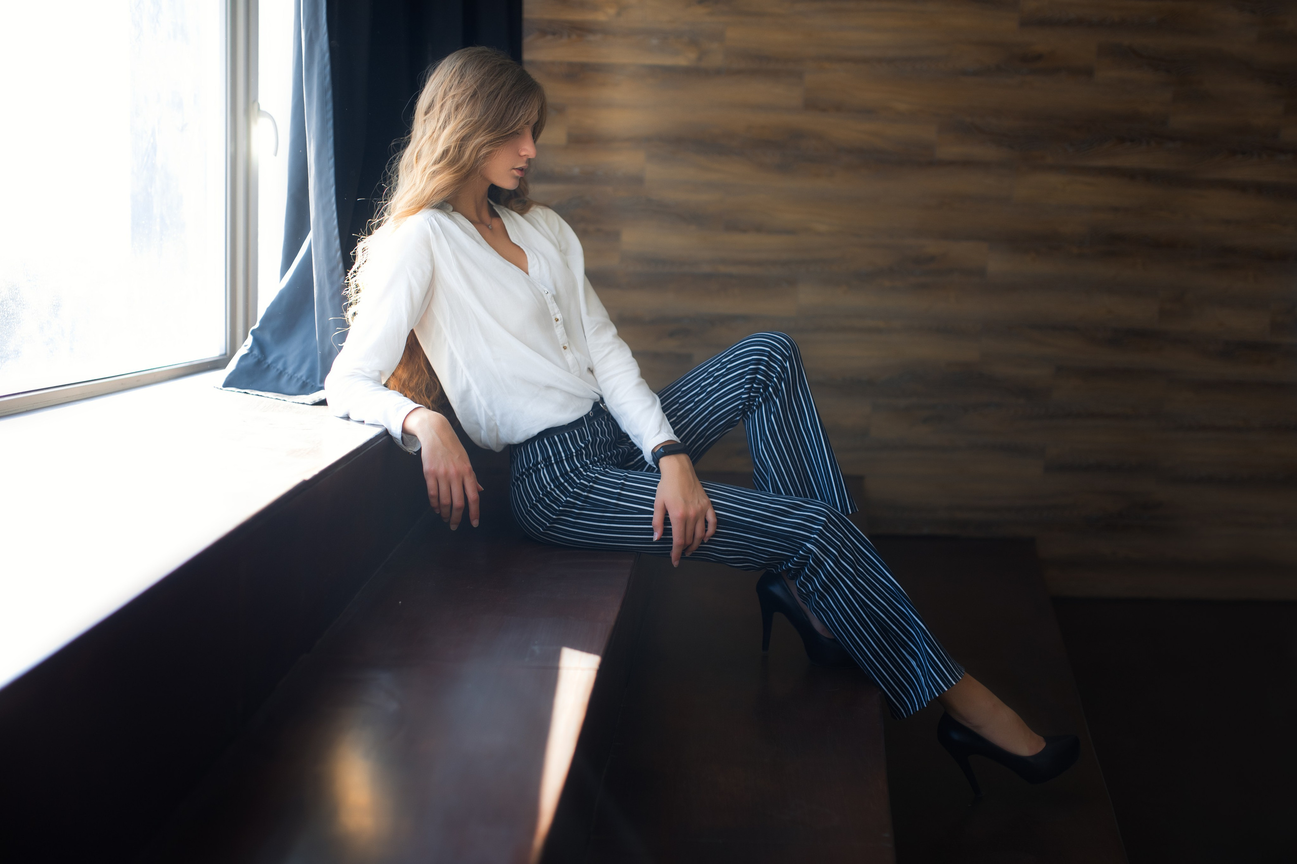 Фотосет с Дианой в интерьерной студии и в парке для «себя»