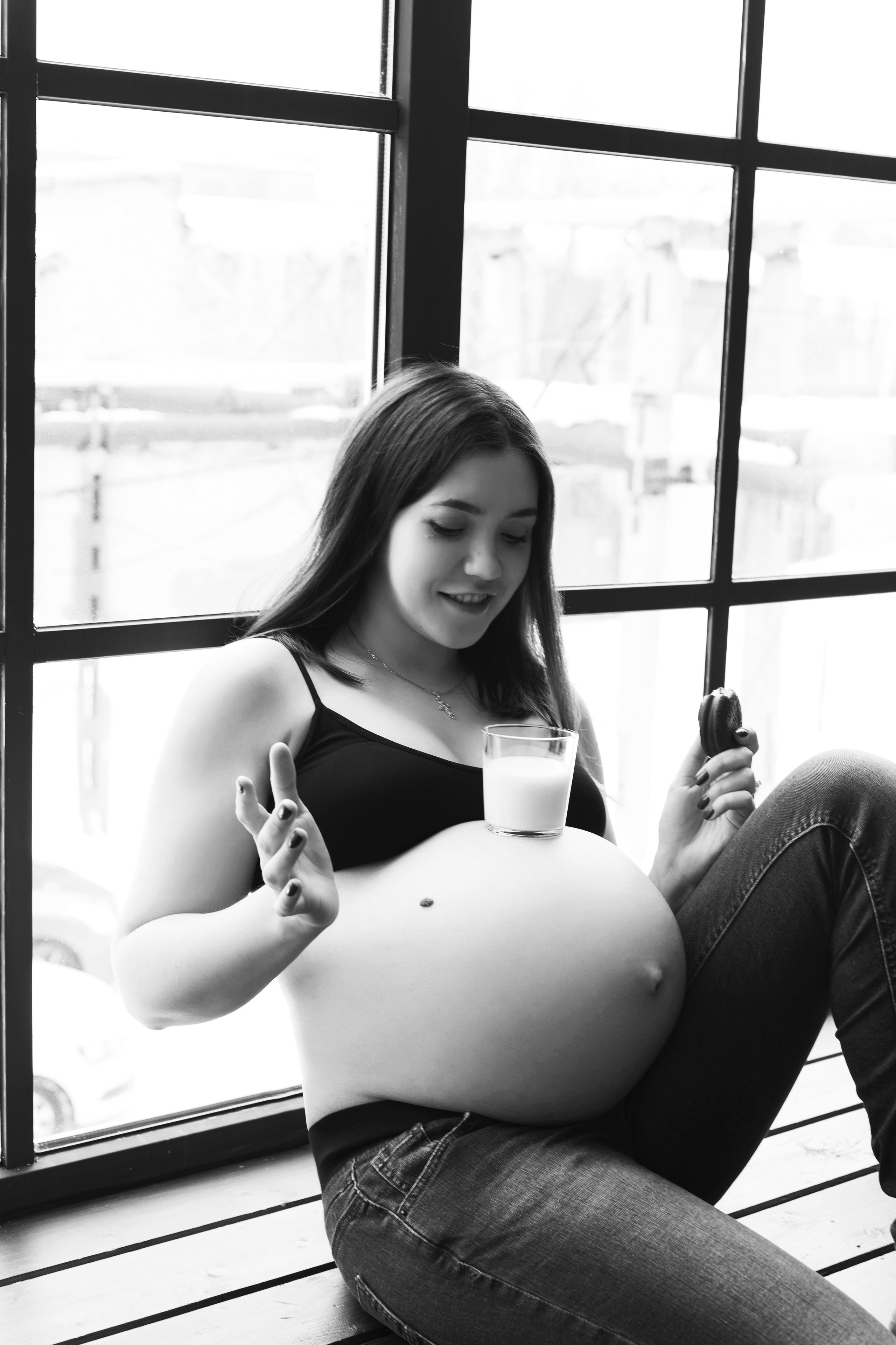 Съемка беременности в студии. Фотограф новорожденных и детский в Сергиевом Посаде Кругликова Юлия