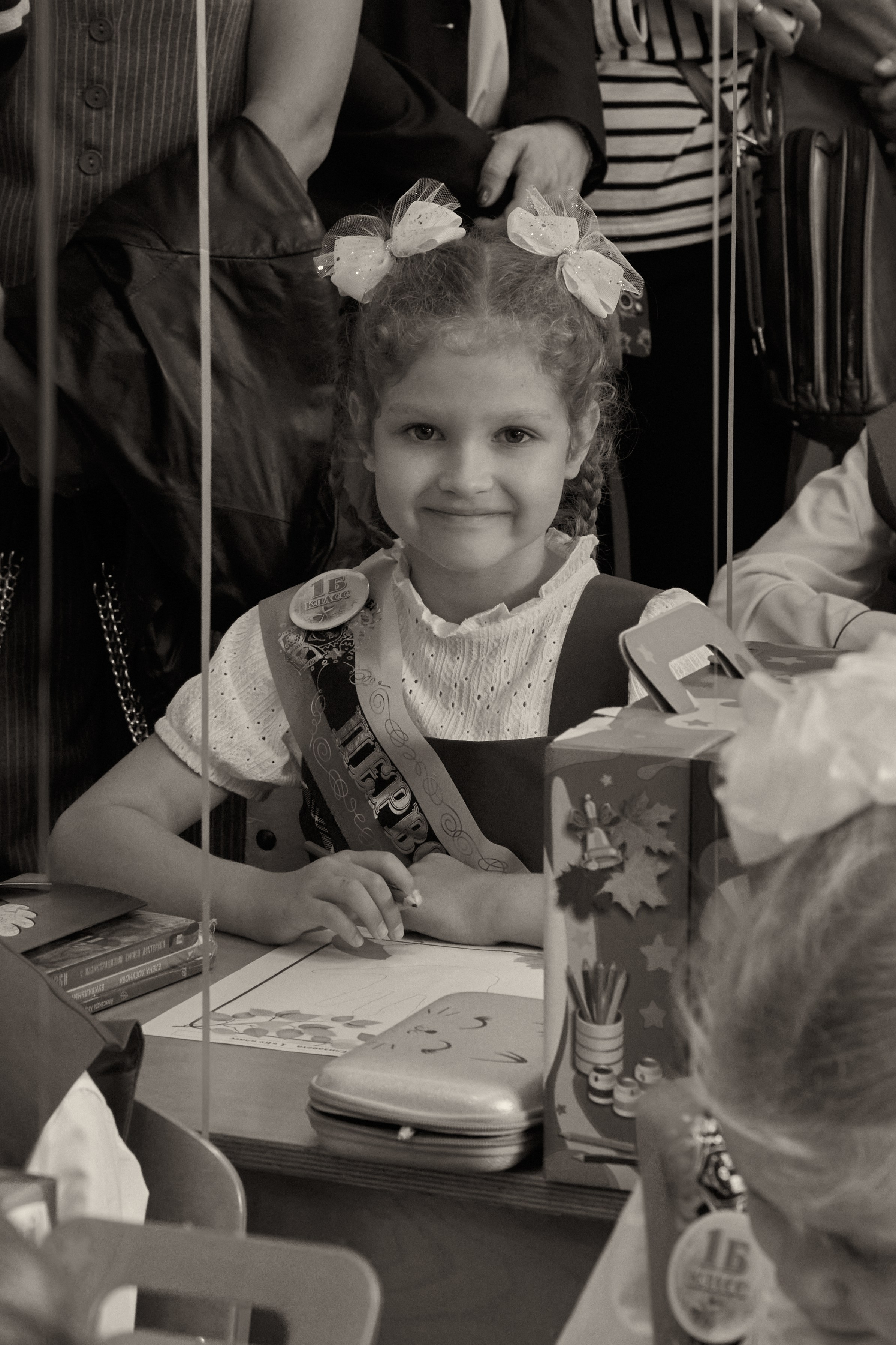 Школьная линейка. 1«Б». Фотограф в Санкт-Петербурге Настя Атом