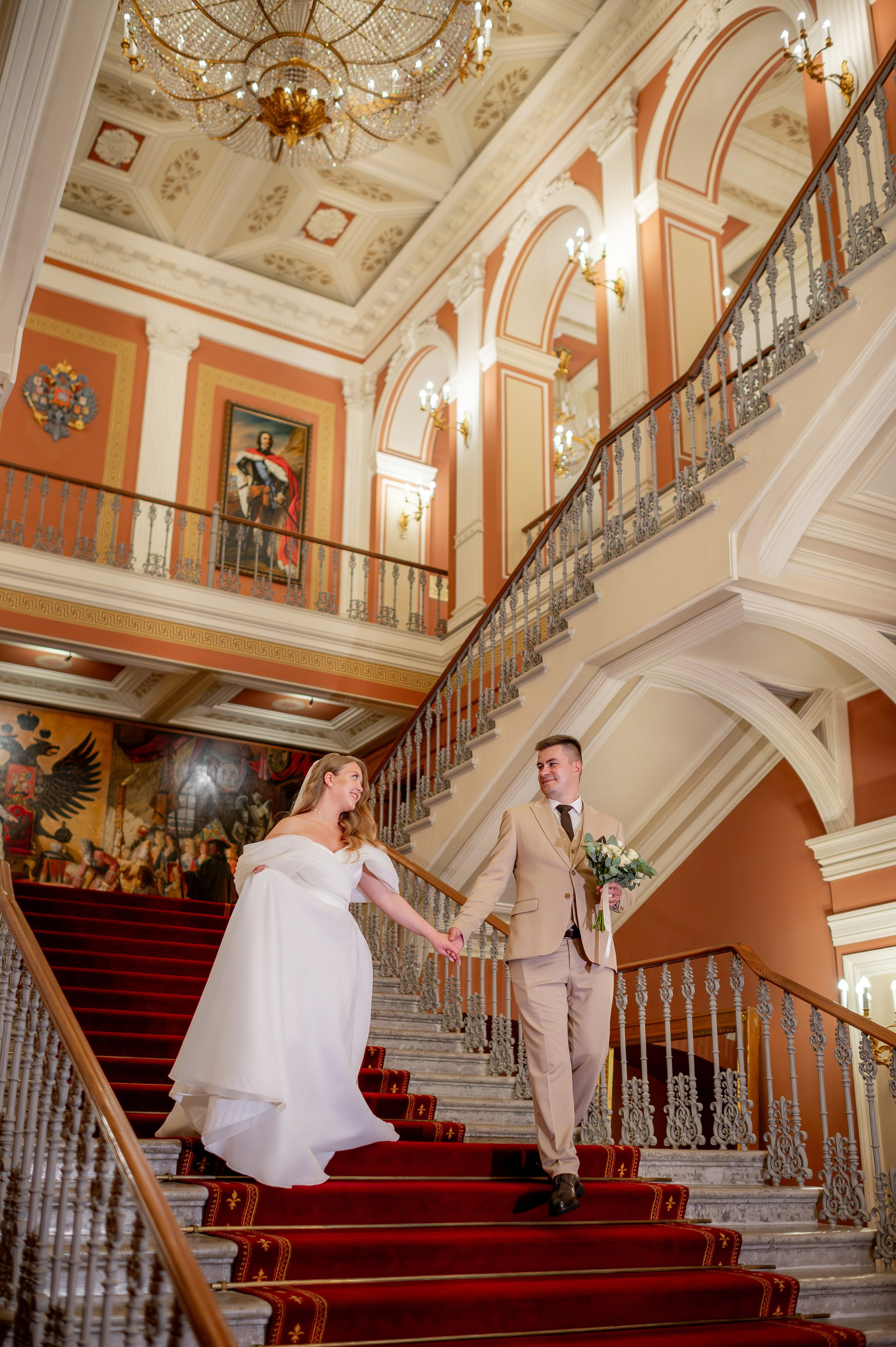 Надежда и Леонид (отель Талион Империал, Дворец Елисеевых). Портретный, семейный и свадебный фотограф в Санкт-Петербурге и в Пушкине Ширяев Денис