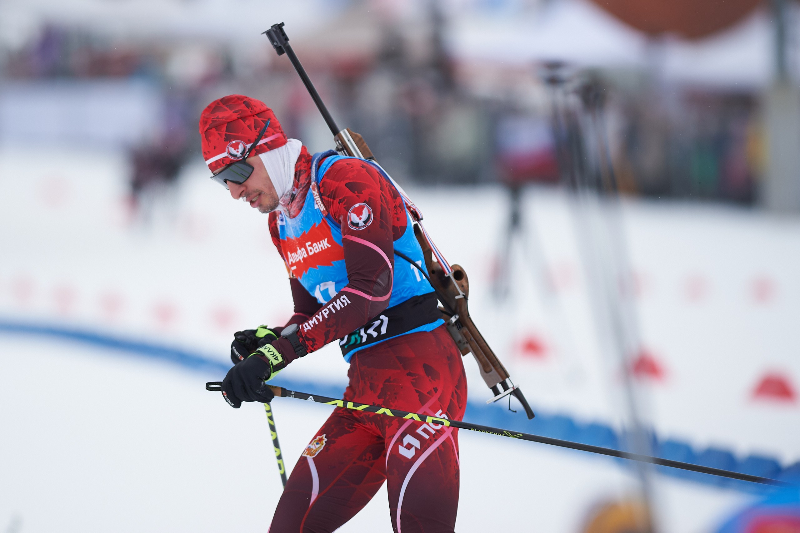 Биатлон. Чемпионат России — 2024/2025, 3-й этап, Ижевск. Ижевская винтовка. Спортивный репортажный фотограф в Ижевске Сергей Мерзляков