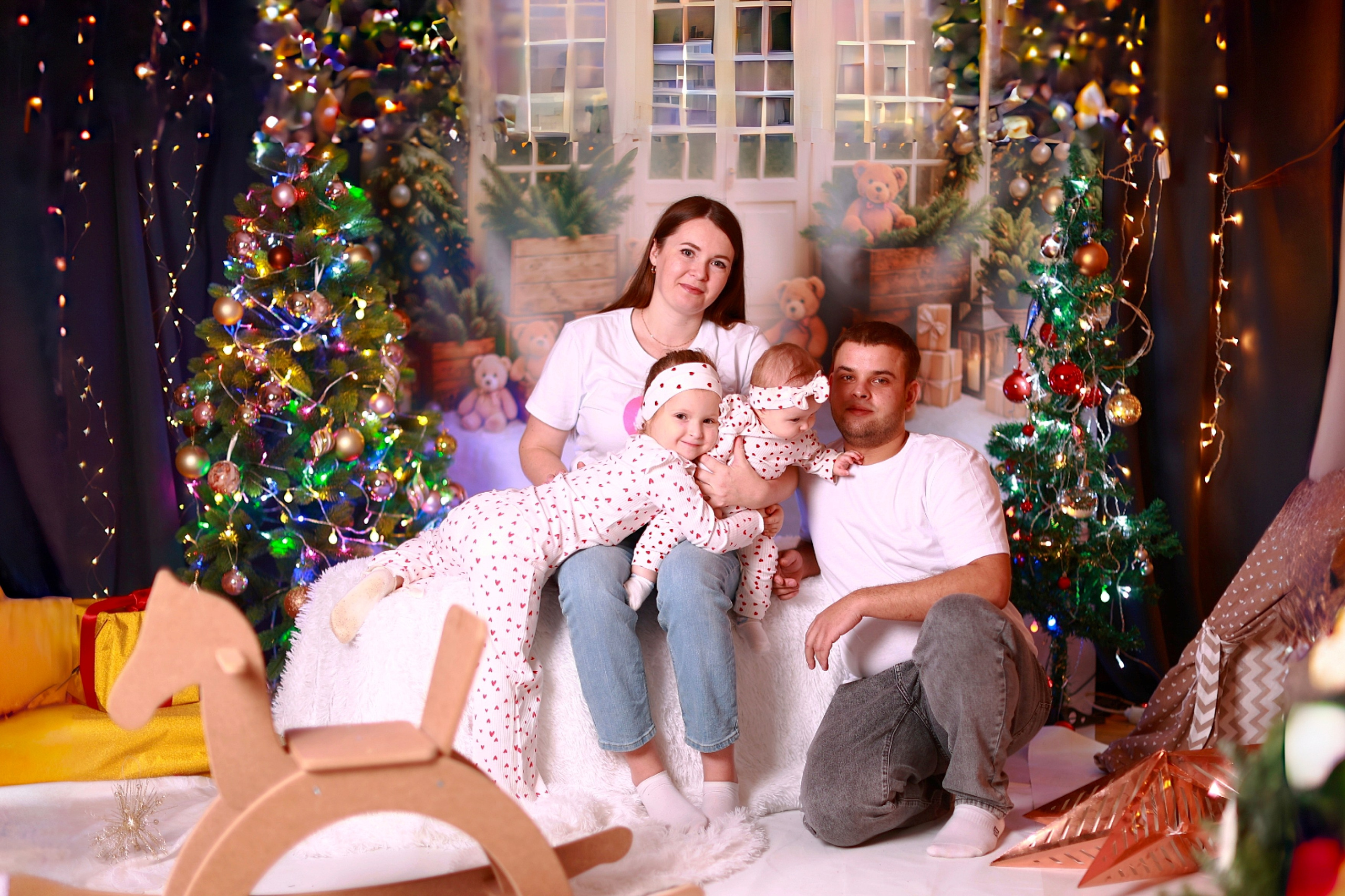 Новогодняя семья. Фотолаборатория Ваниль