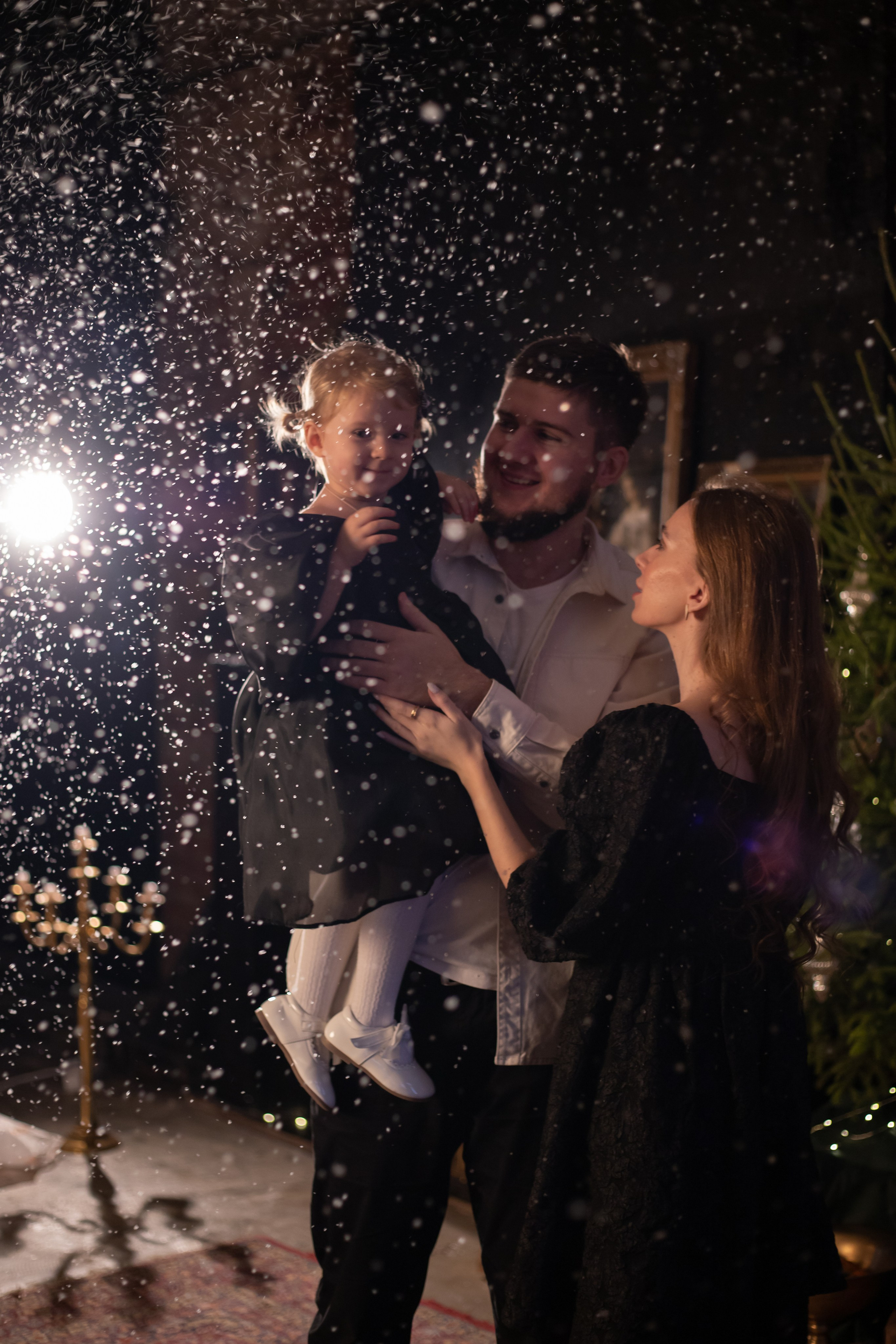 Вероника, Павел и Вика. Семейная новогодняя фотосессия. Фотограф Киржач/Москва_Екатерина Мартынова