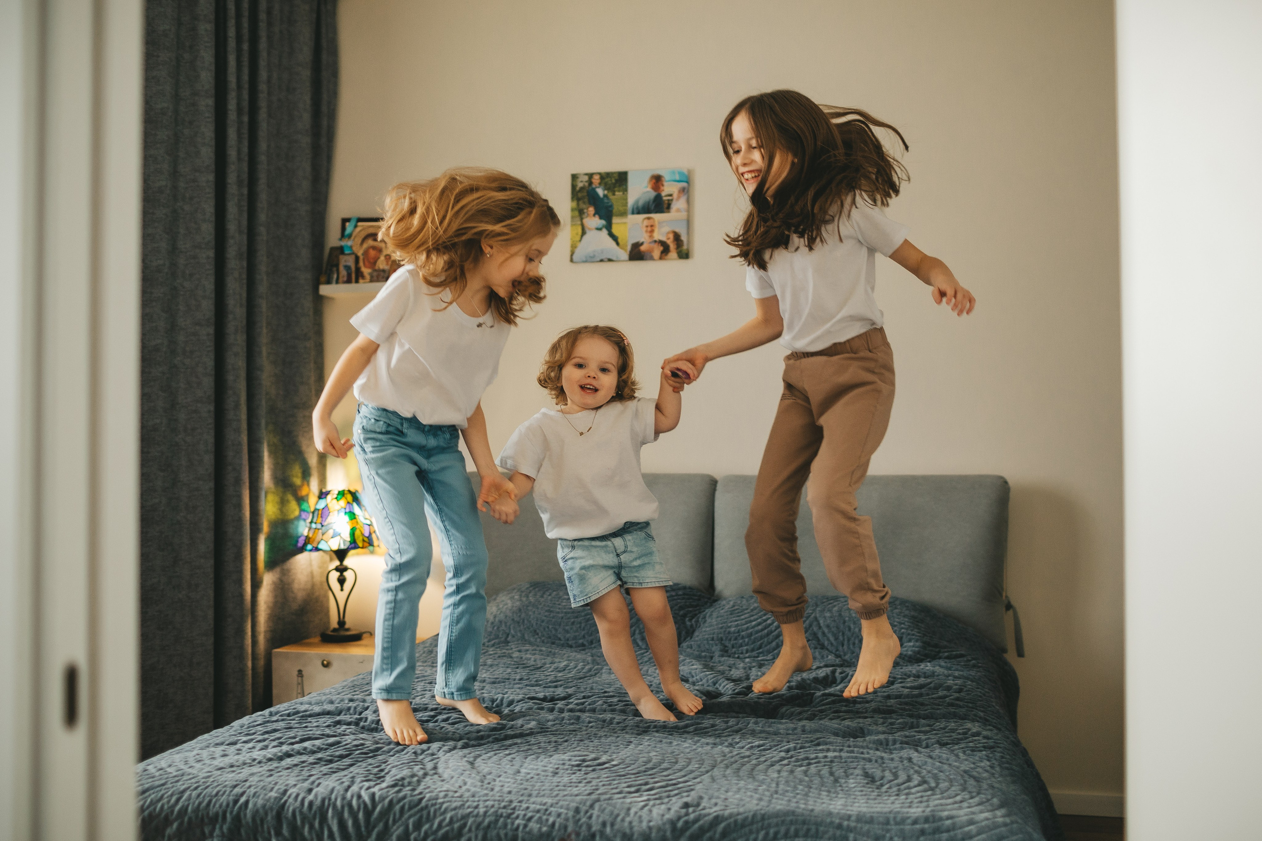 Семья Пети и Алёны (домашняя фотосессия). Семейный и детский фотограф и видеограф в Москве, Дрокина Наталья