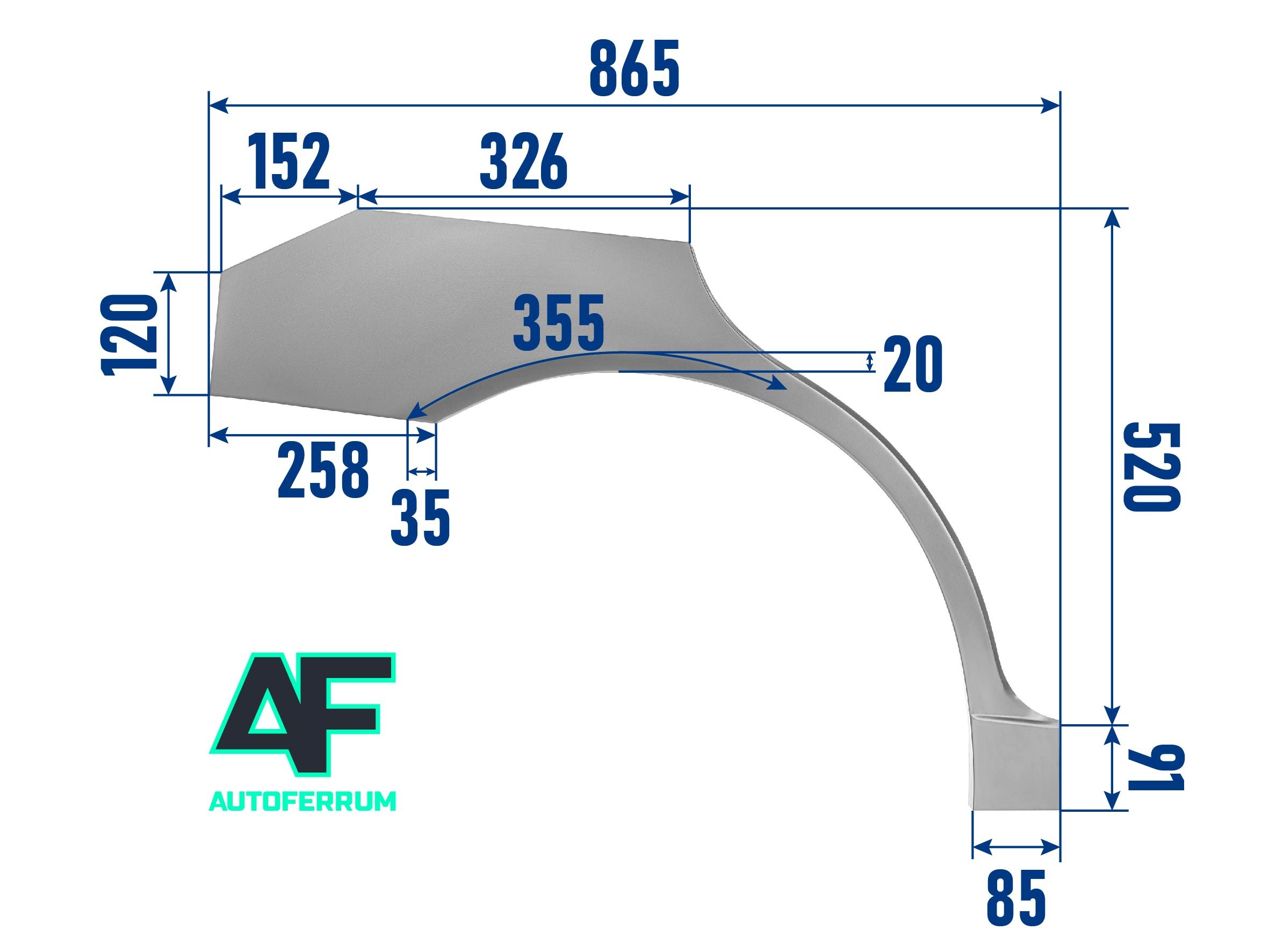 Съёмка запчастей с инфографикой.
