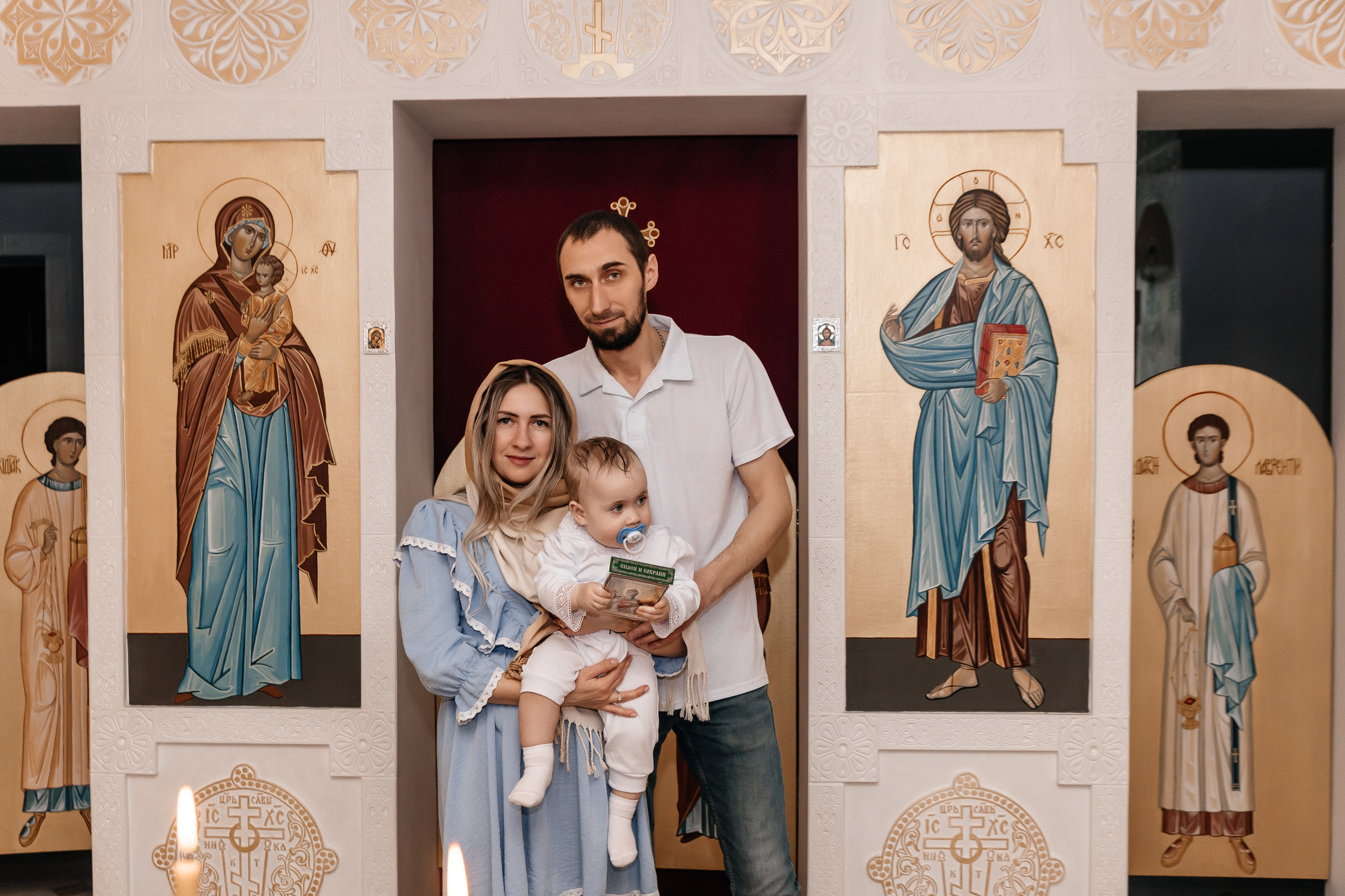 Крещение Влада. Семейный фотограф Минск Усова Ольга