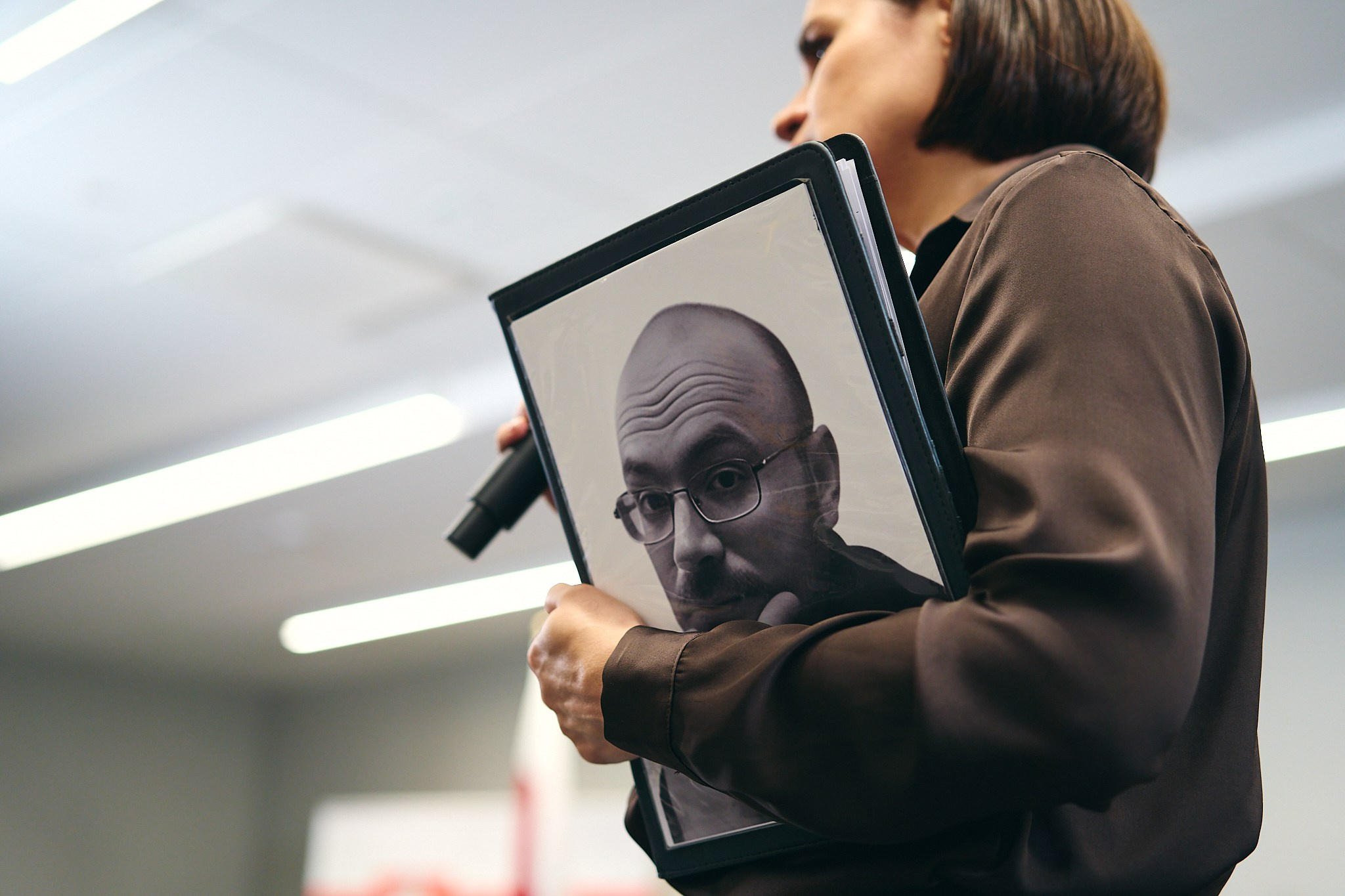 Press conference with Sviatlana Tsikhanouskaya and released political prisoners. Photographer in Vilnius