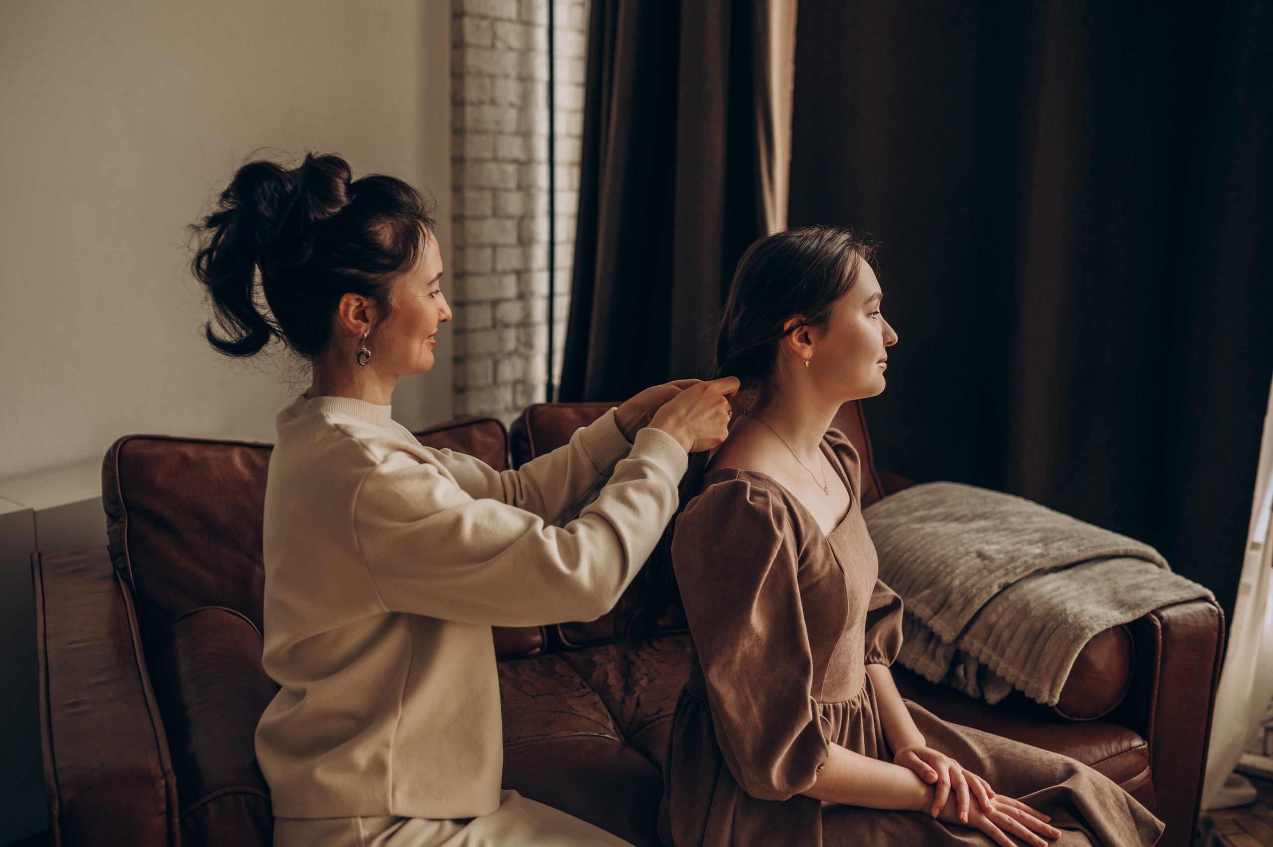 Уютная семейная съёмка в студии. Семейный фотограф в Домодедово и Москве Елена Пичугина