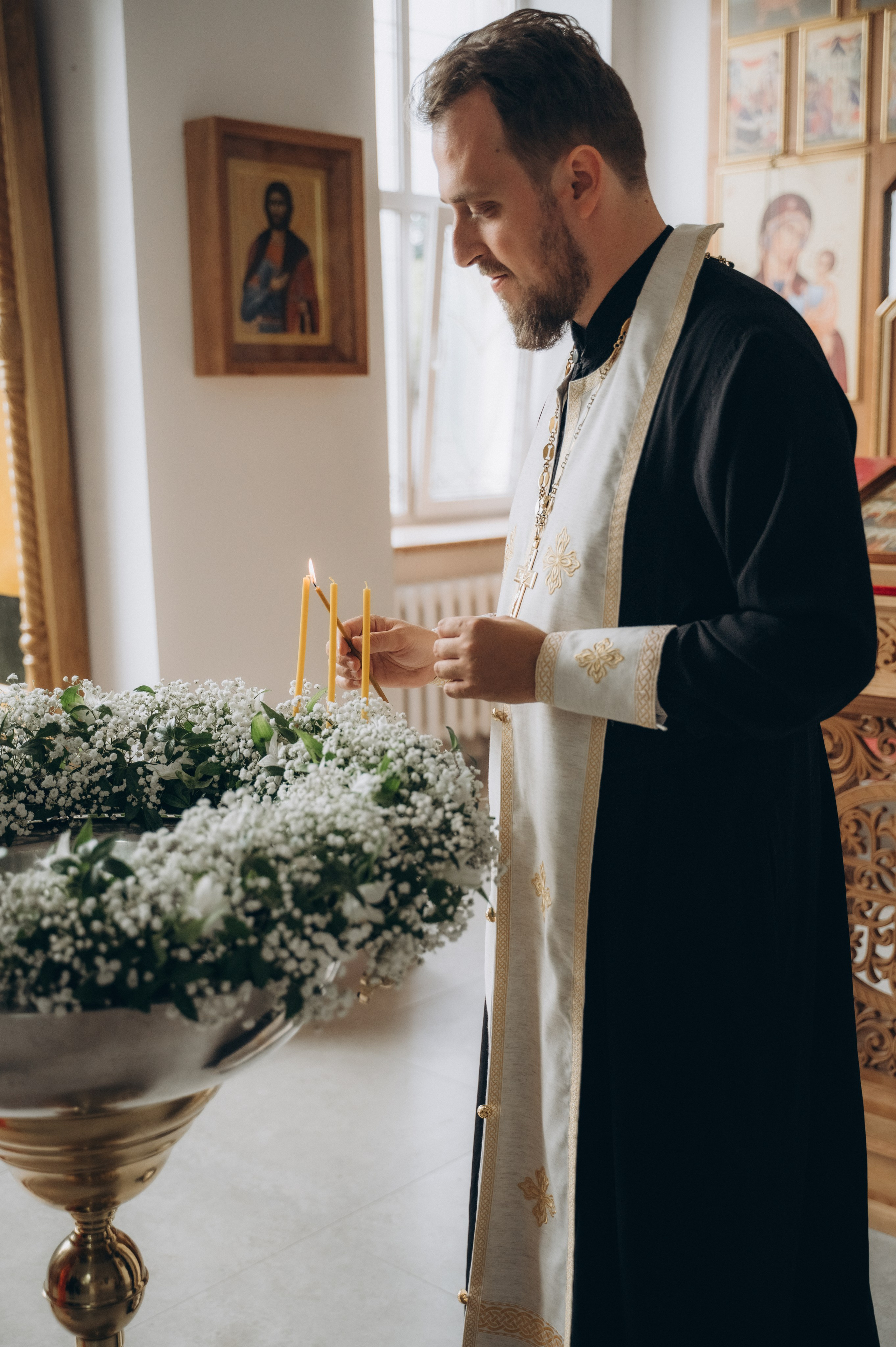 Крещение Ромы (Приход храма святой Равноапостольной княгини Ольги). Семейный фотограф в Минске Дарья Дреко