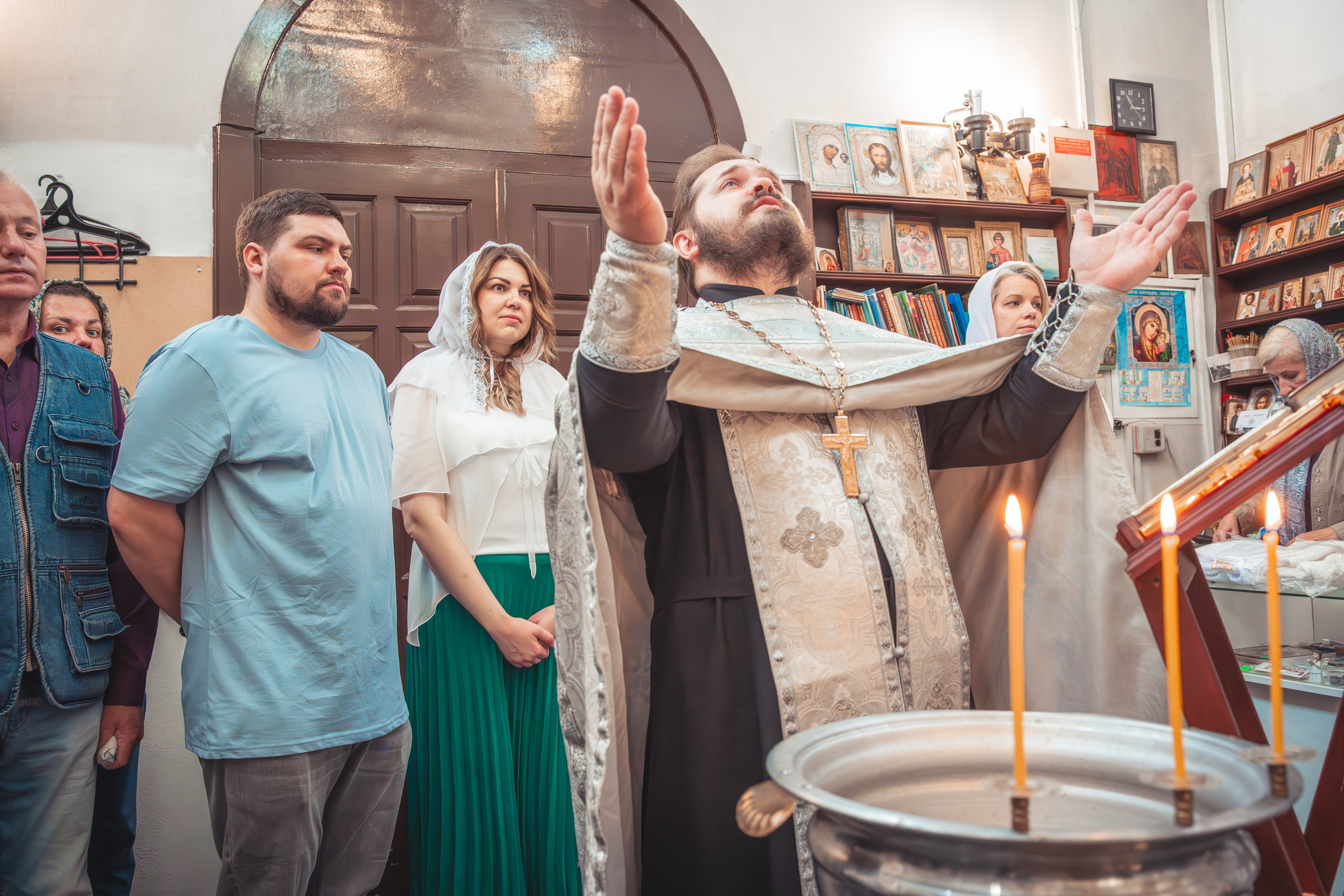 Крещение Анастасии в храме Михаила Тверского. Фотограф Евгений Егоров