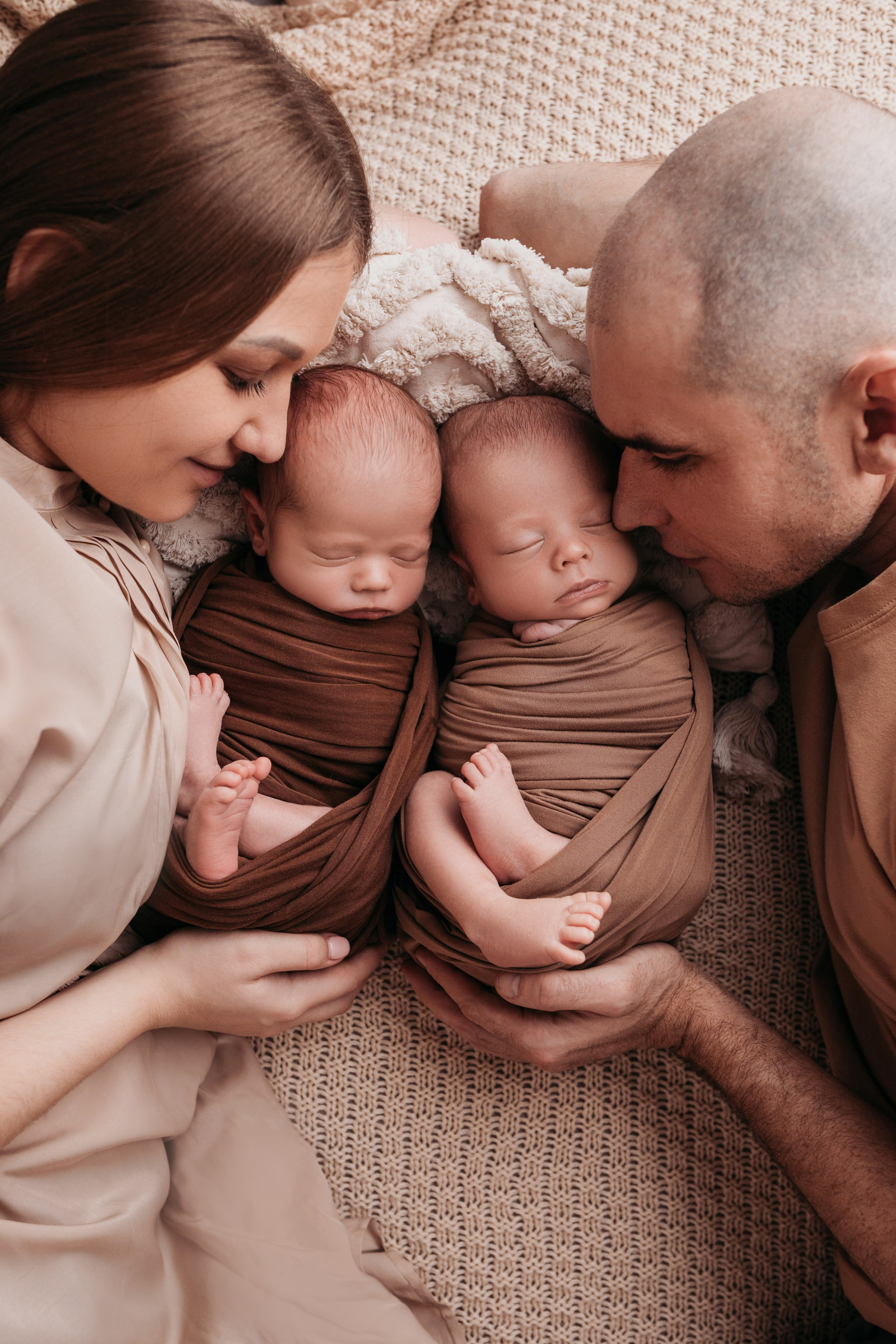 Фотосессия новорожденного в БОХО стиле. Фотограф новорожденных в г. Барнаул Ренпенинг Катерина