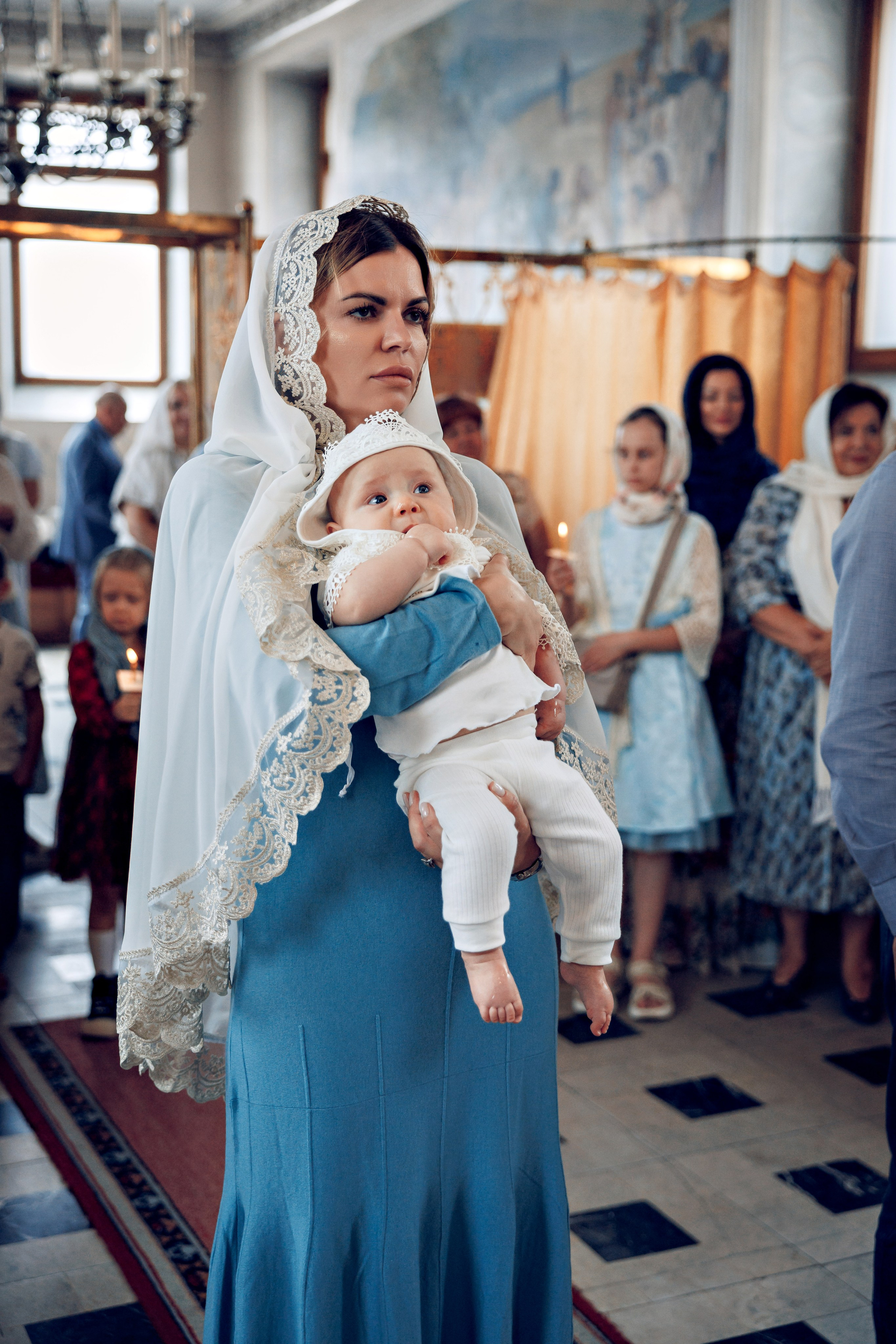 Крещение в Елоховском Богоявленном соборе. Профессиональный фотограф в Москве и Мо Мария Шантарёва