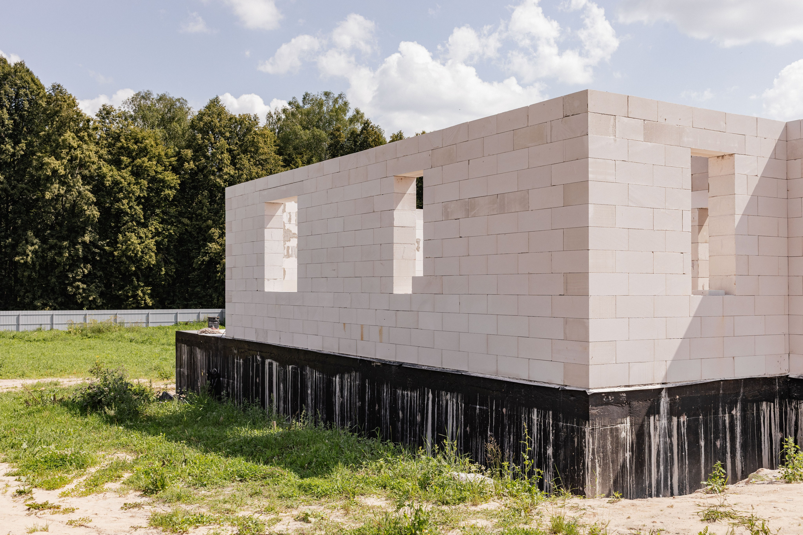 Кладка газоблока