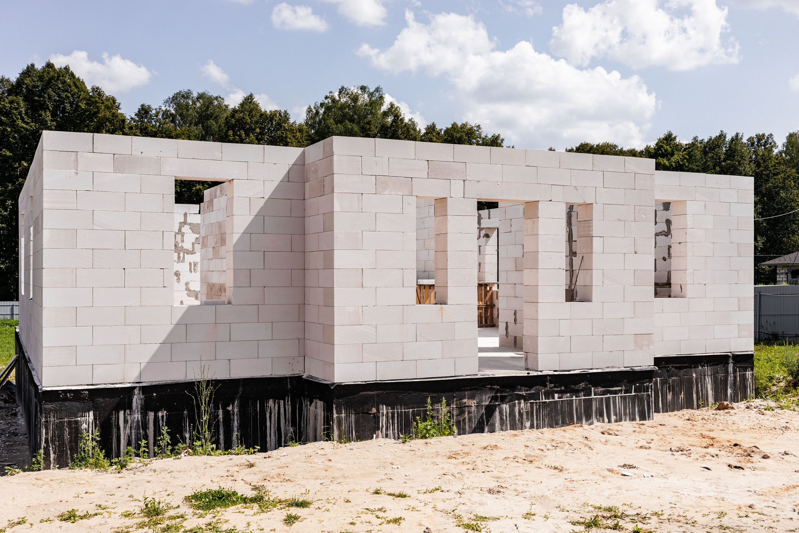 Кладка газоблока