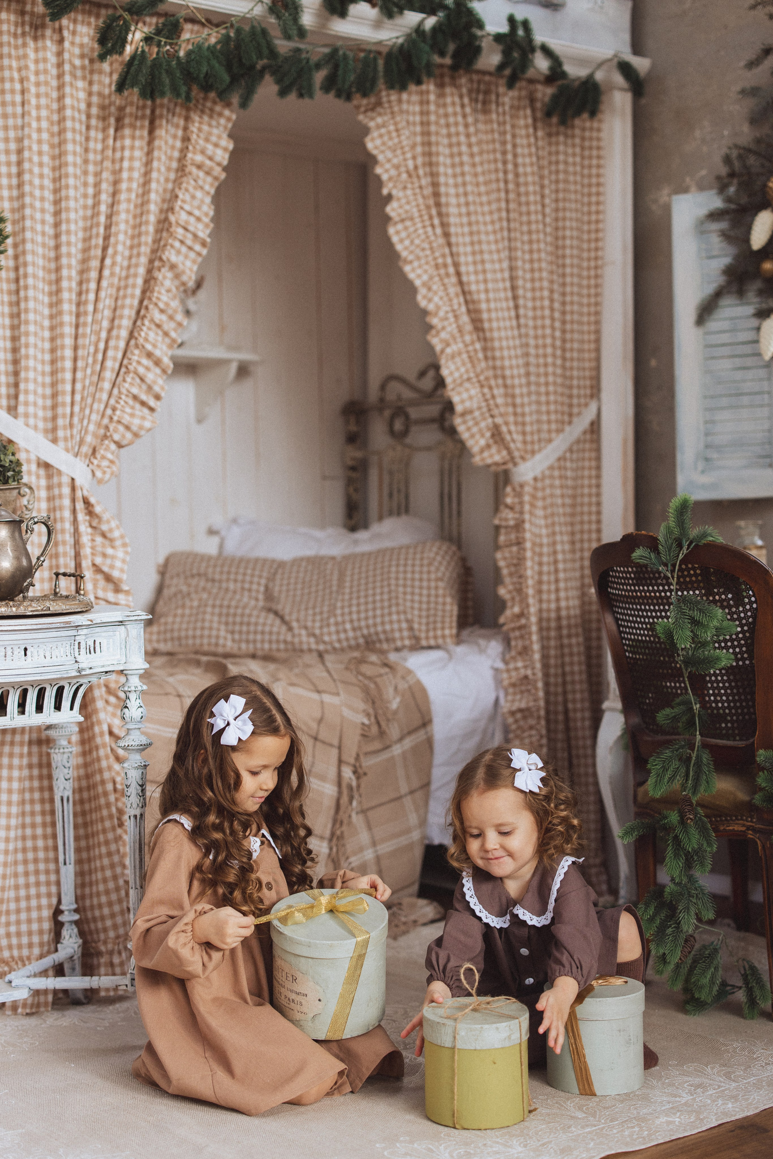 Новогодняя фотосессия в стиле Винтаж. Семейный и детский фотограф в Краснодаре Анна Трашкова