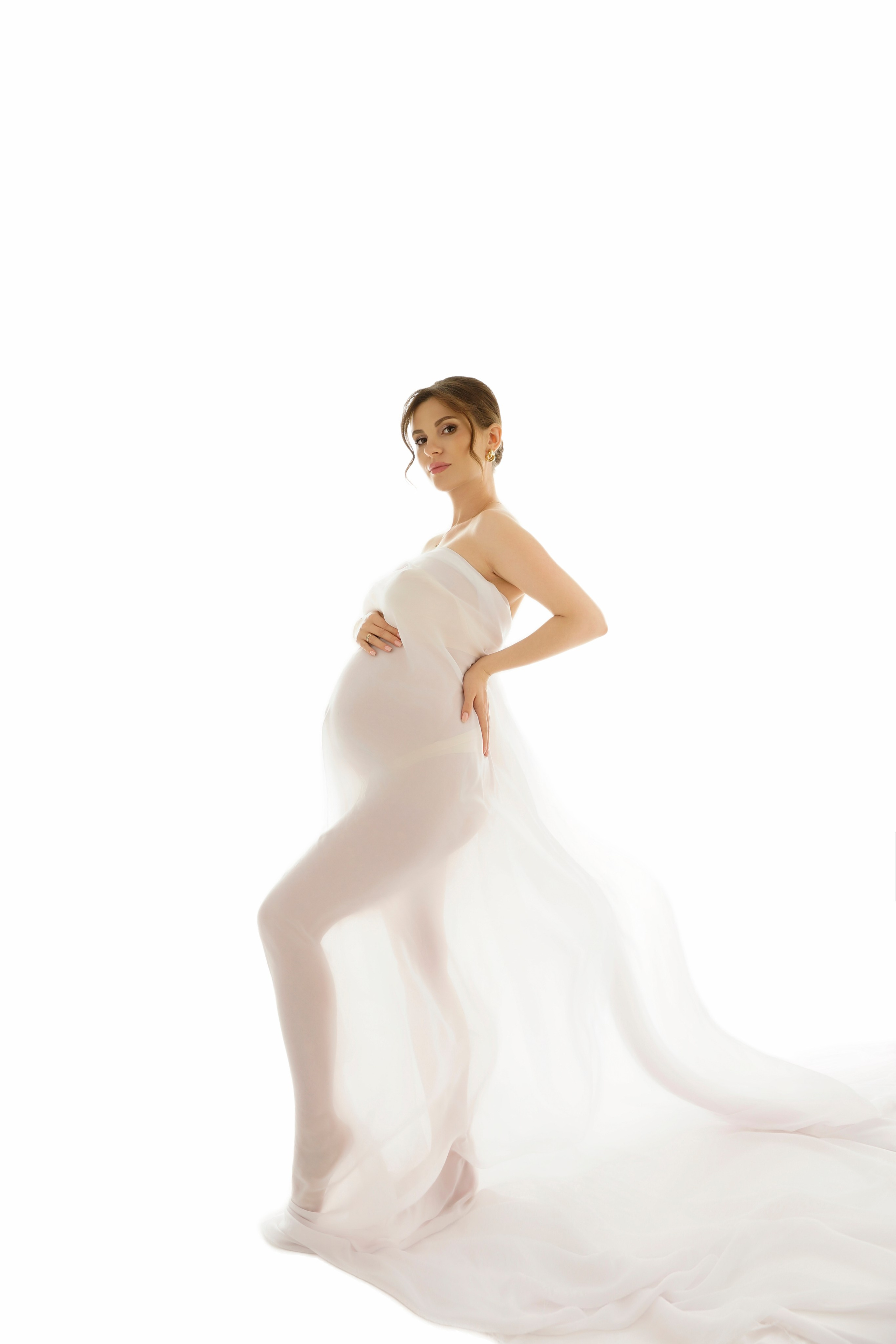 Съёмка беременности в моей фотостудии «НЕБО». Женский фотограф в Химках Алёна Ленёва