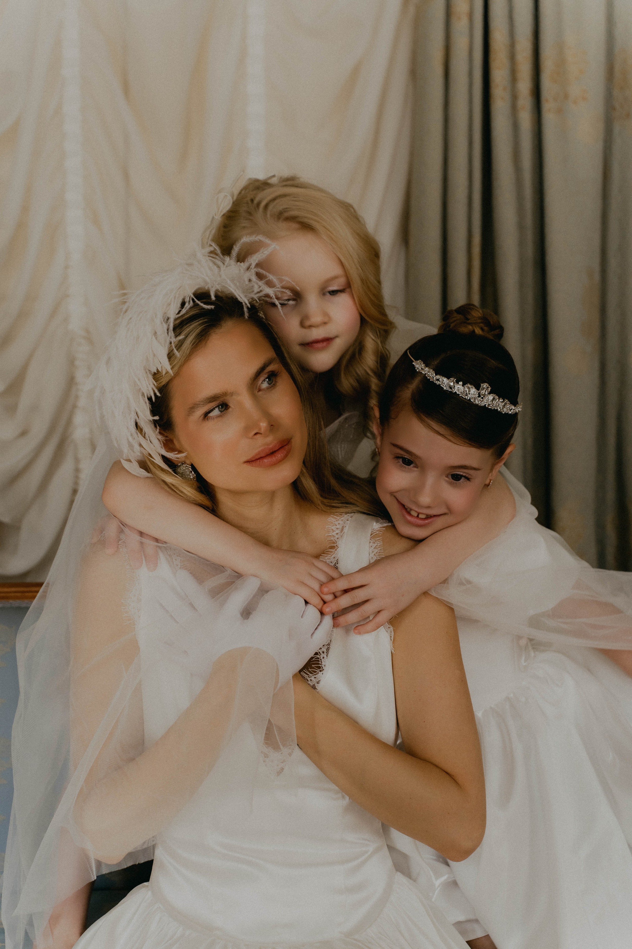 Оксана| утро с дочками. Фотограф Элина Муратова