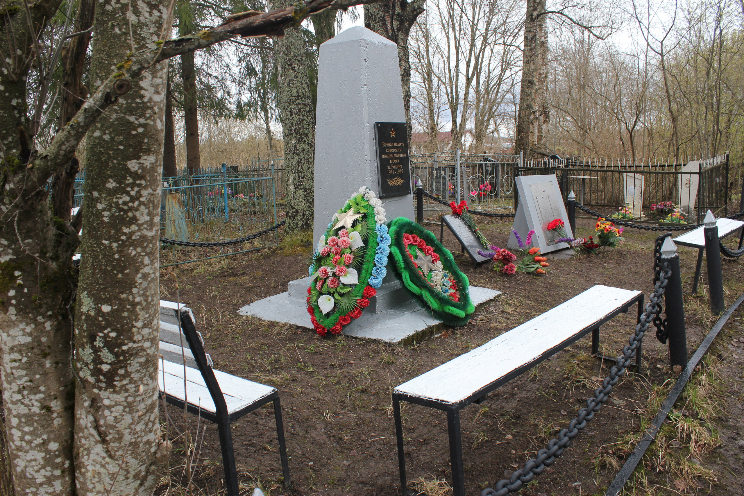 Общий вид захоронения. История Назиевского городского поселения