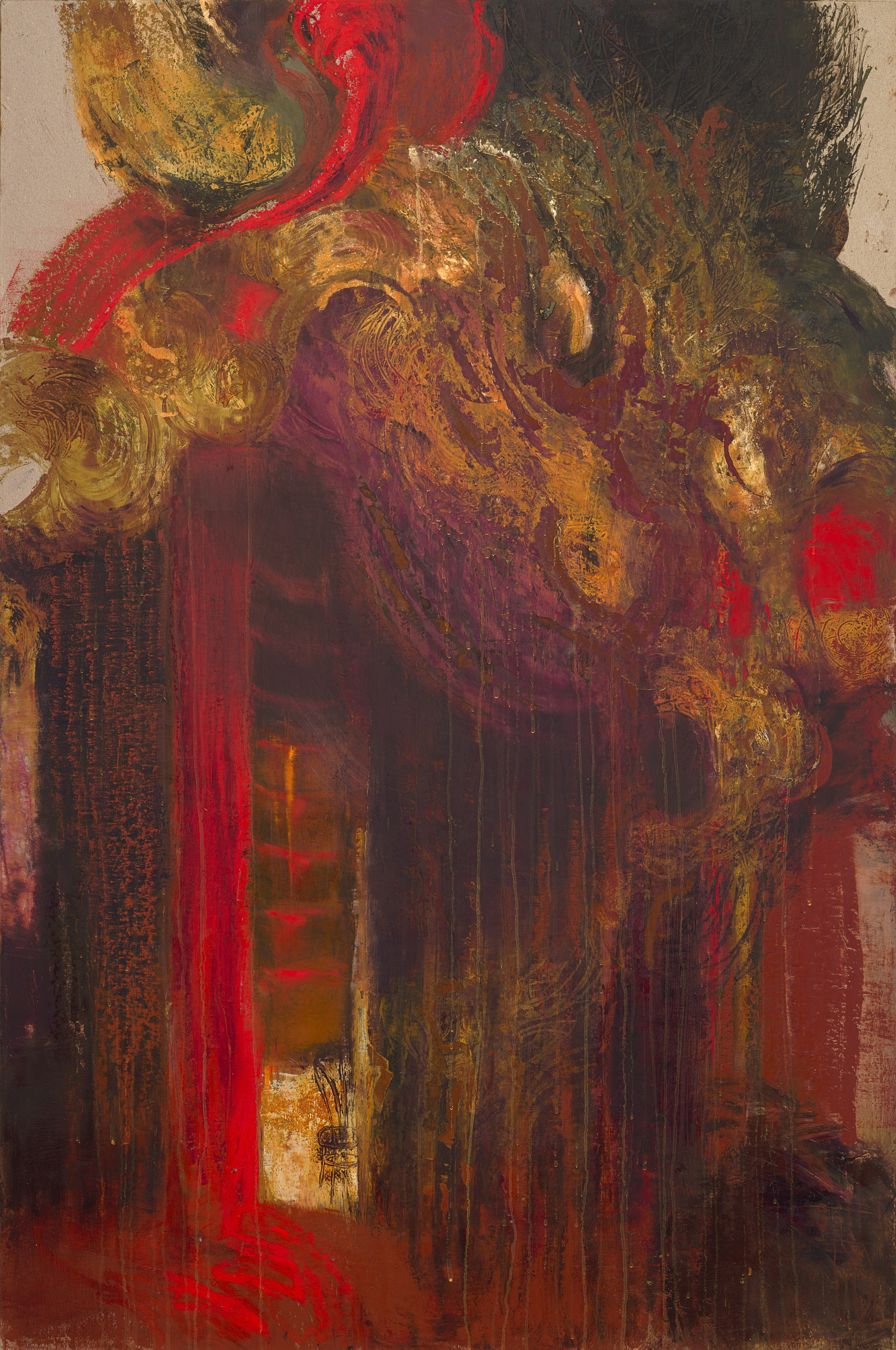 «Антракт-1» - художник Лариса Блохина (картон, смешанная техника, 119x79, 2024)