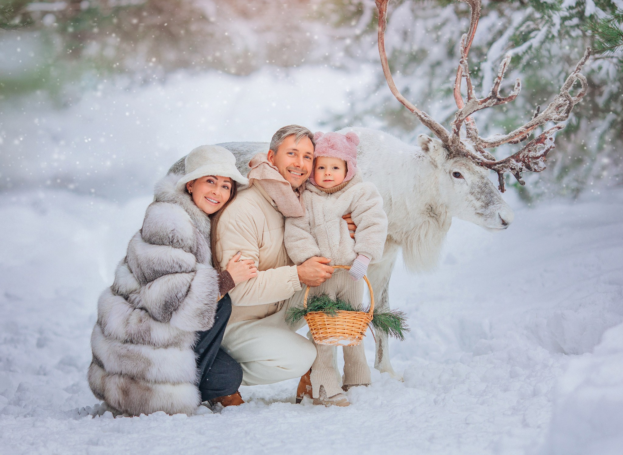Семейные фотосессии на природе с животными. Детский и семейный фотограф с животными в Москве Гурьева Надежда