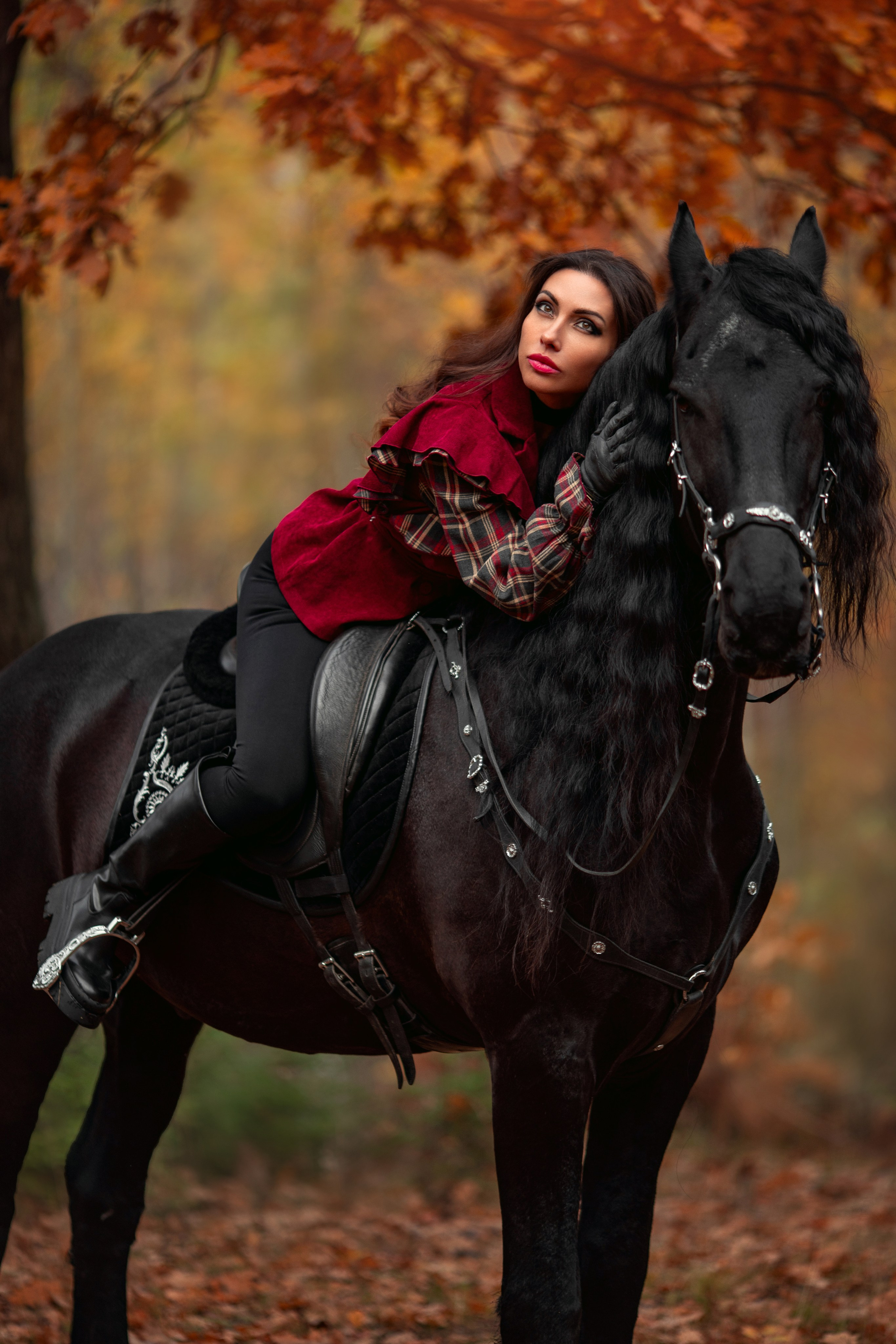девушка на коне фотосессия с лошадью