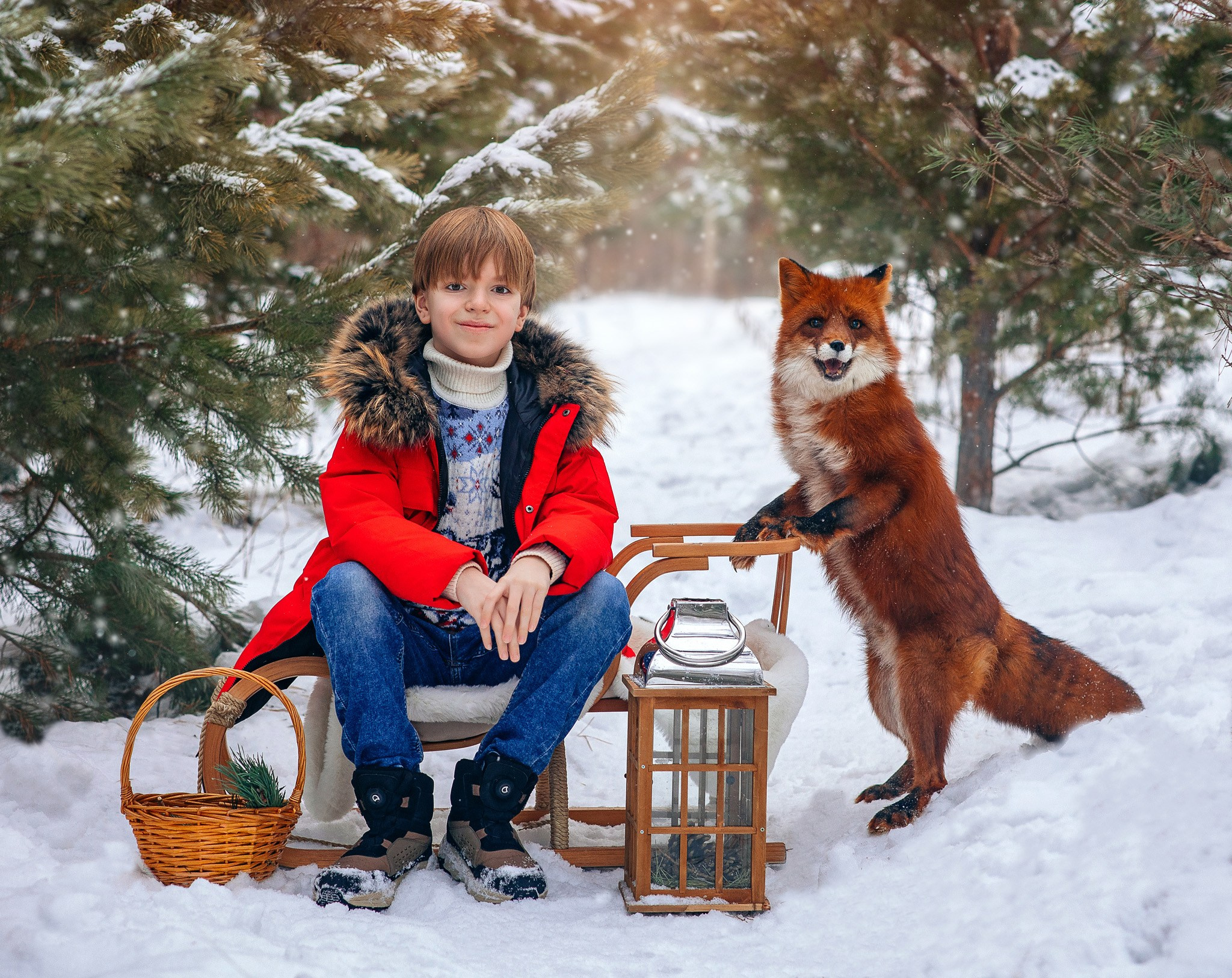 Детские фотосессии на природе. Детский и семейный фотограф с животными в Москве Гурьева Надежда