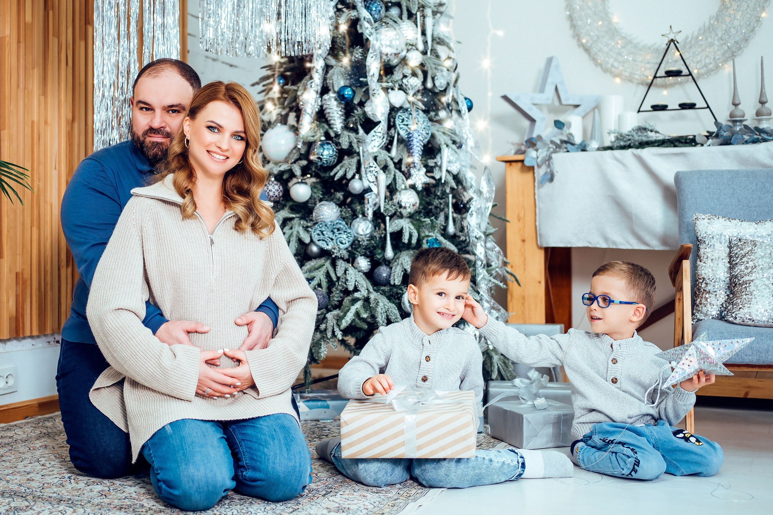 Новогодняя семейная съемка. Семейный и детский фотограф в Ростове-на-Дону Екатерина Шевченко