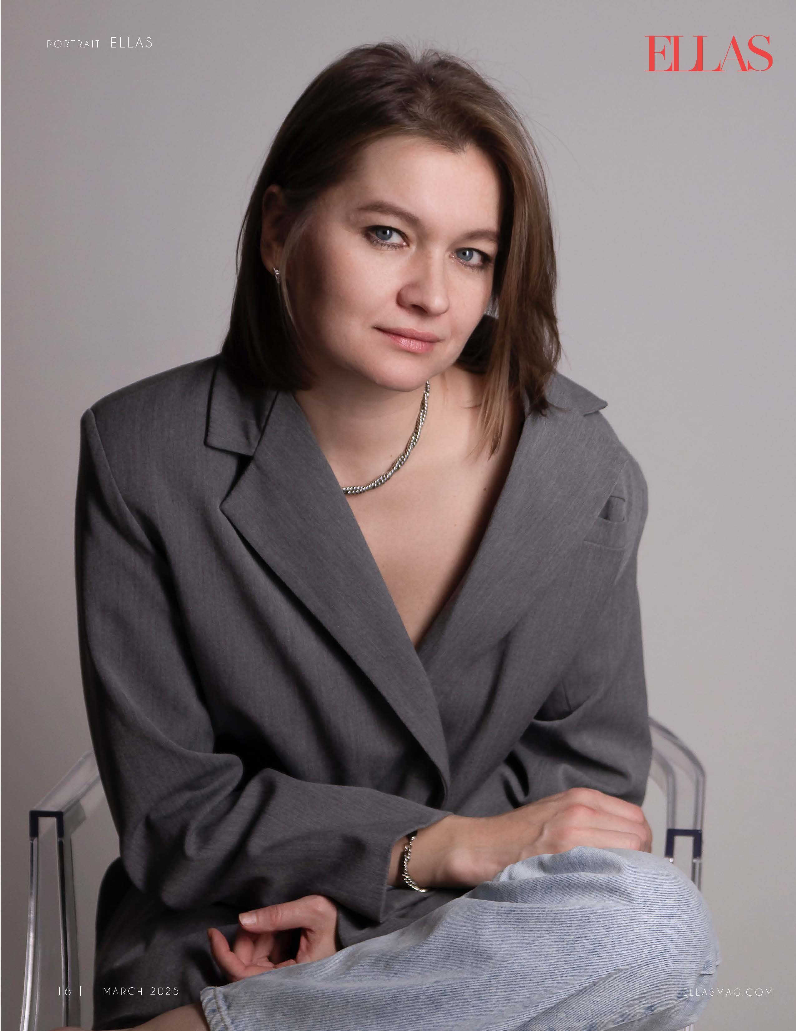 Женщина прекрасна в любом возрасте. Публикация в журнале ELLAS. Портретный фотограф в Санкт-Петербурге Савельева Ольга