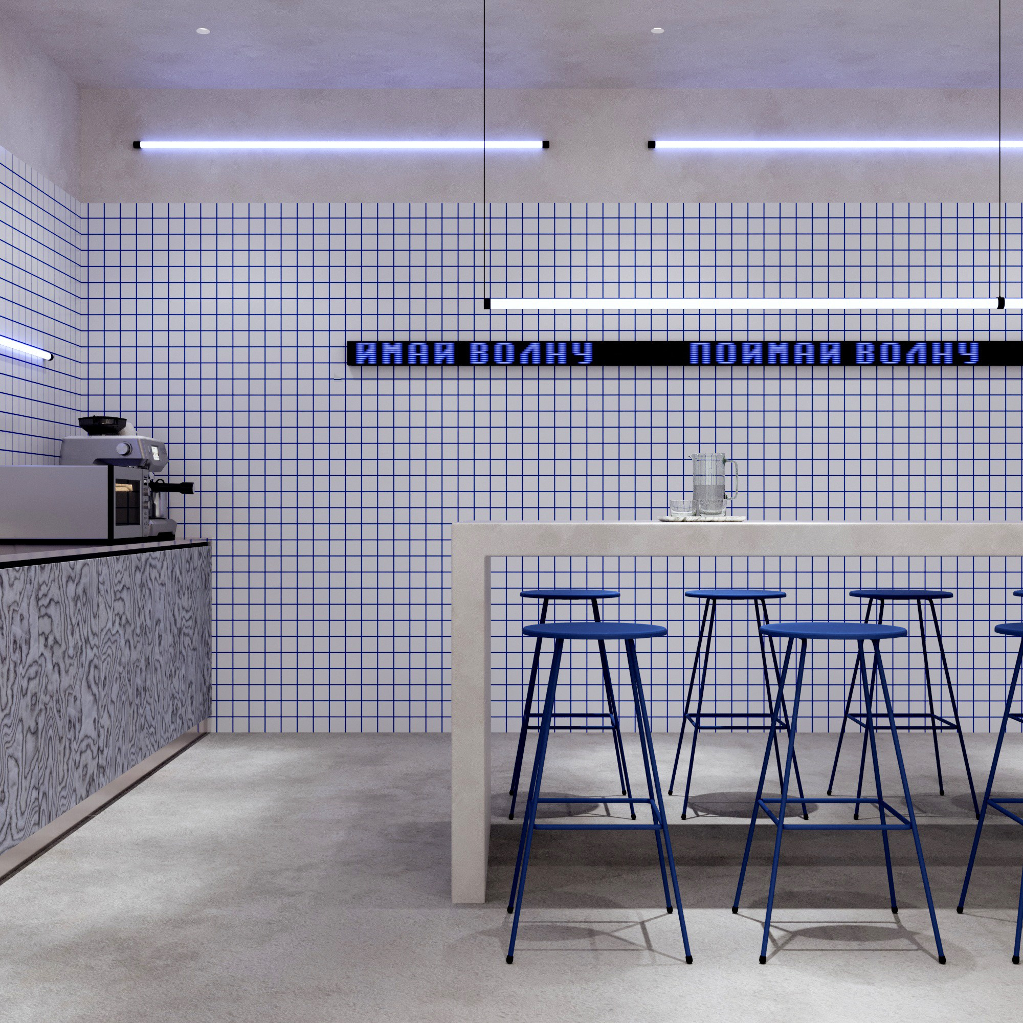 Дизайн студия OBJCT|Комната отдыха для персонала. Интерьерная 3D визуализация