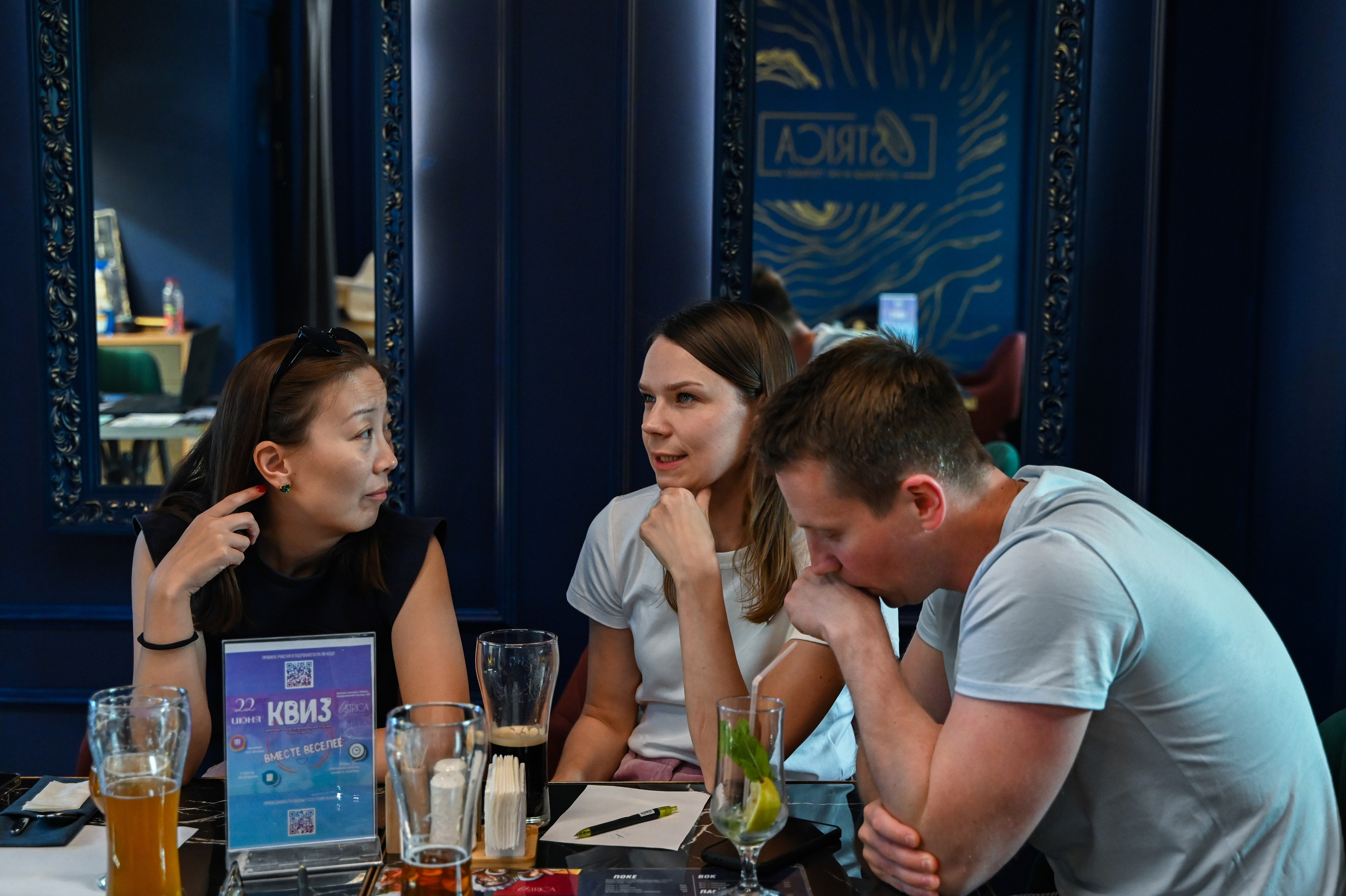 Репортажная съемка игры «Квиз» в Москве