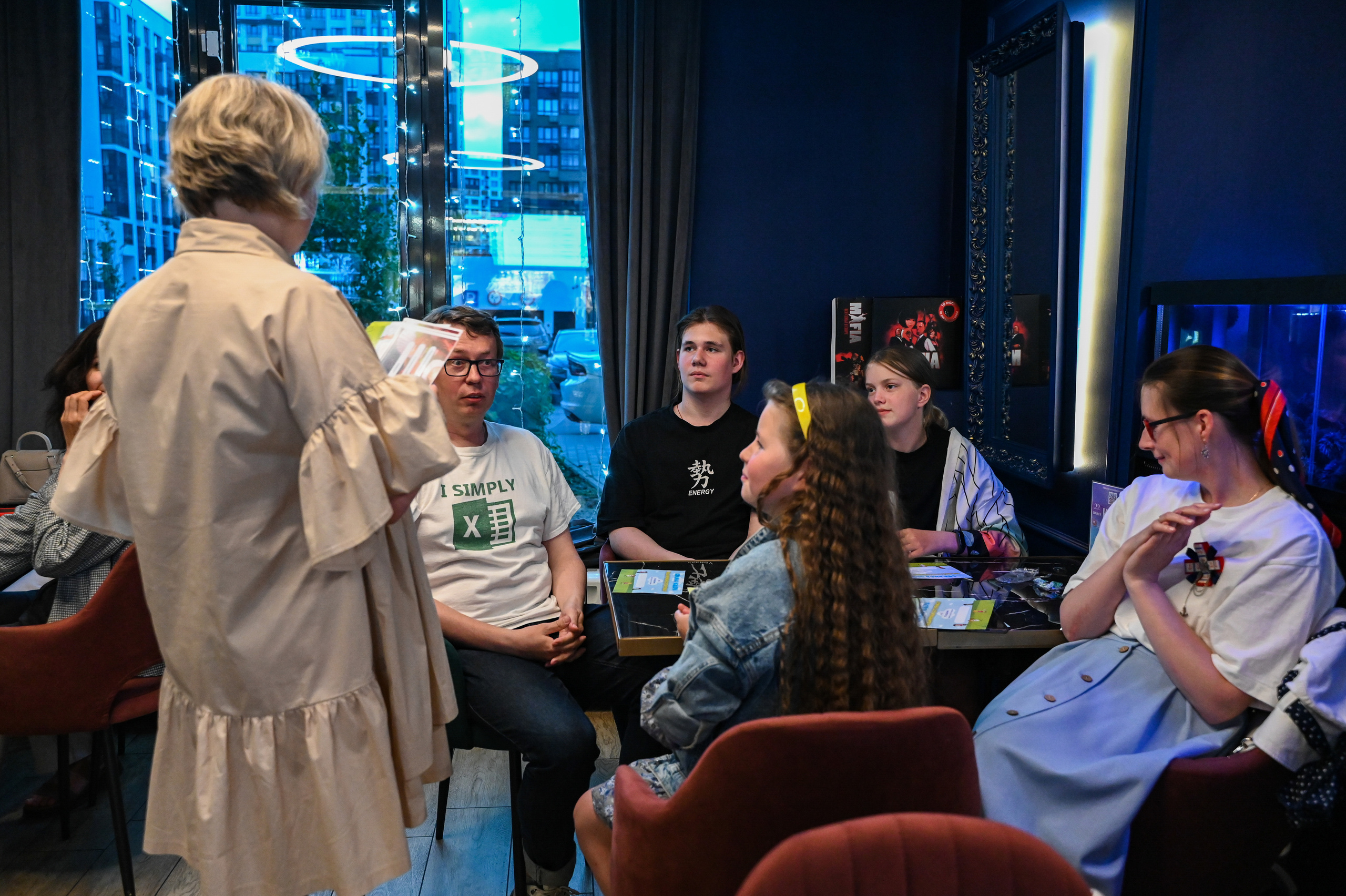 Репортажная съемка игры «Квиз» в Москве