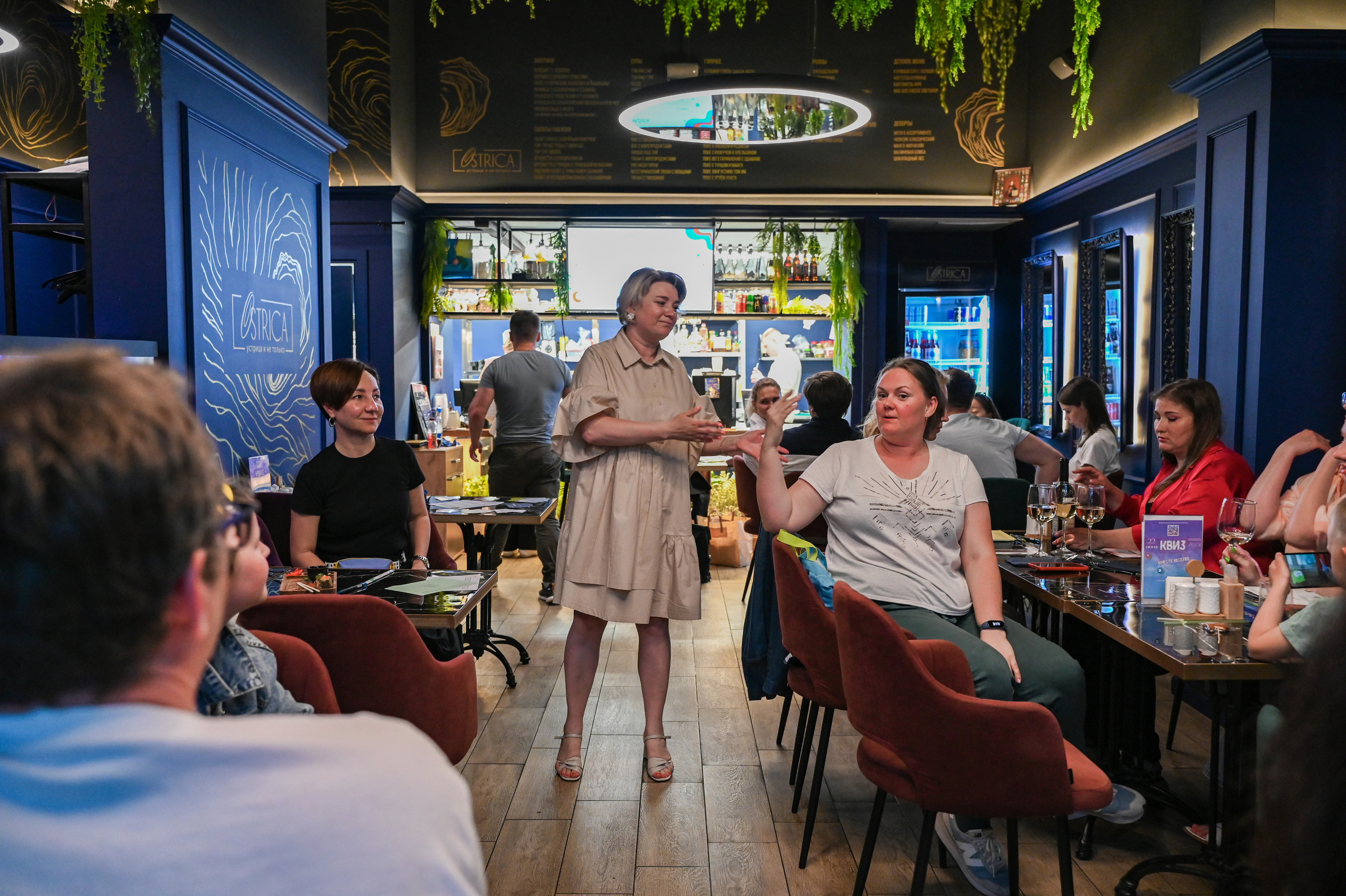 Репортажная съемка игры «Квиз» в Москве