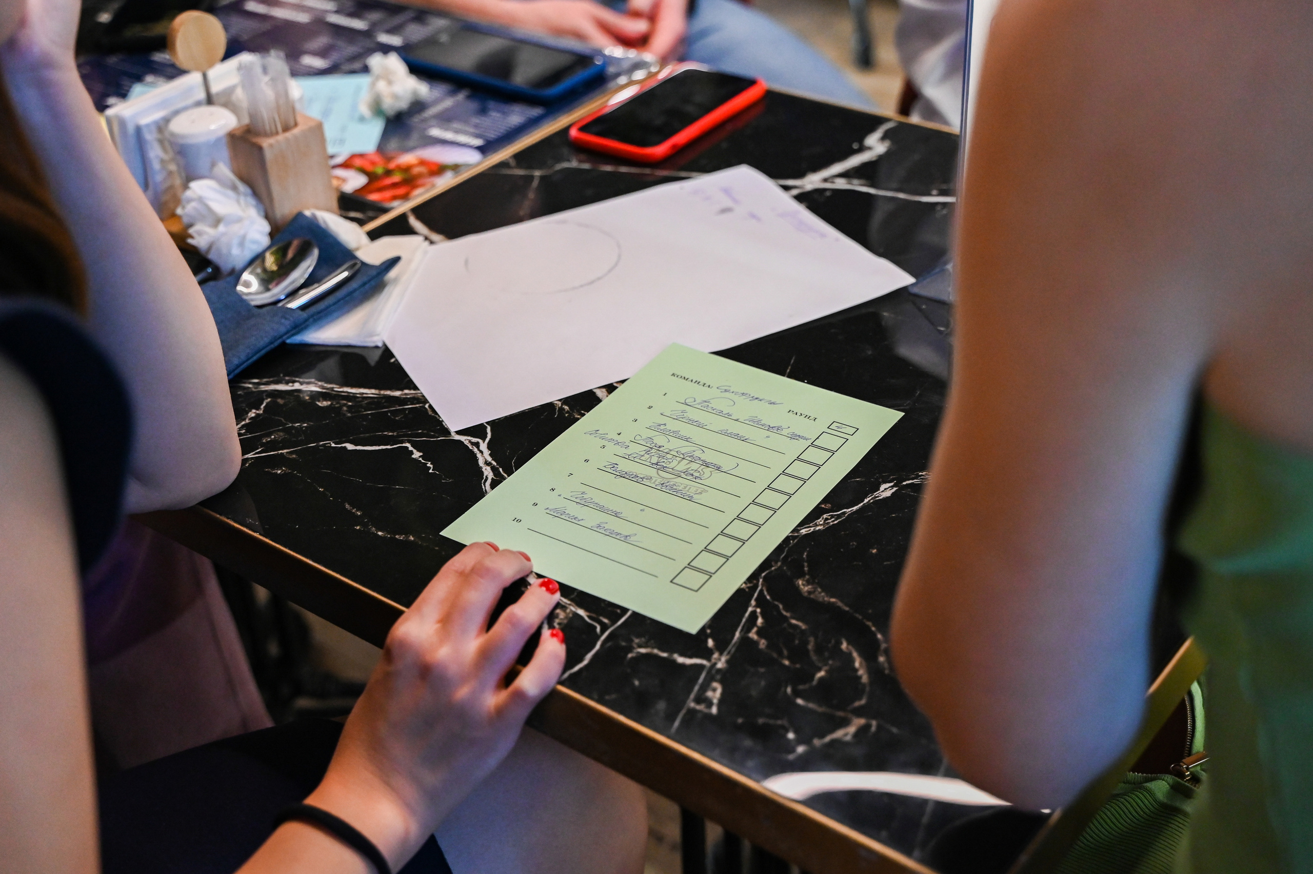 Репортажная съемка игры «Квиз» в Москве