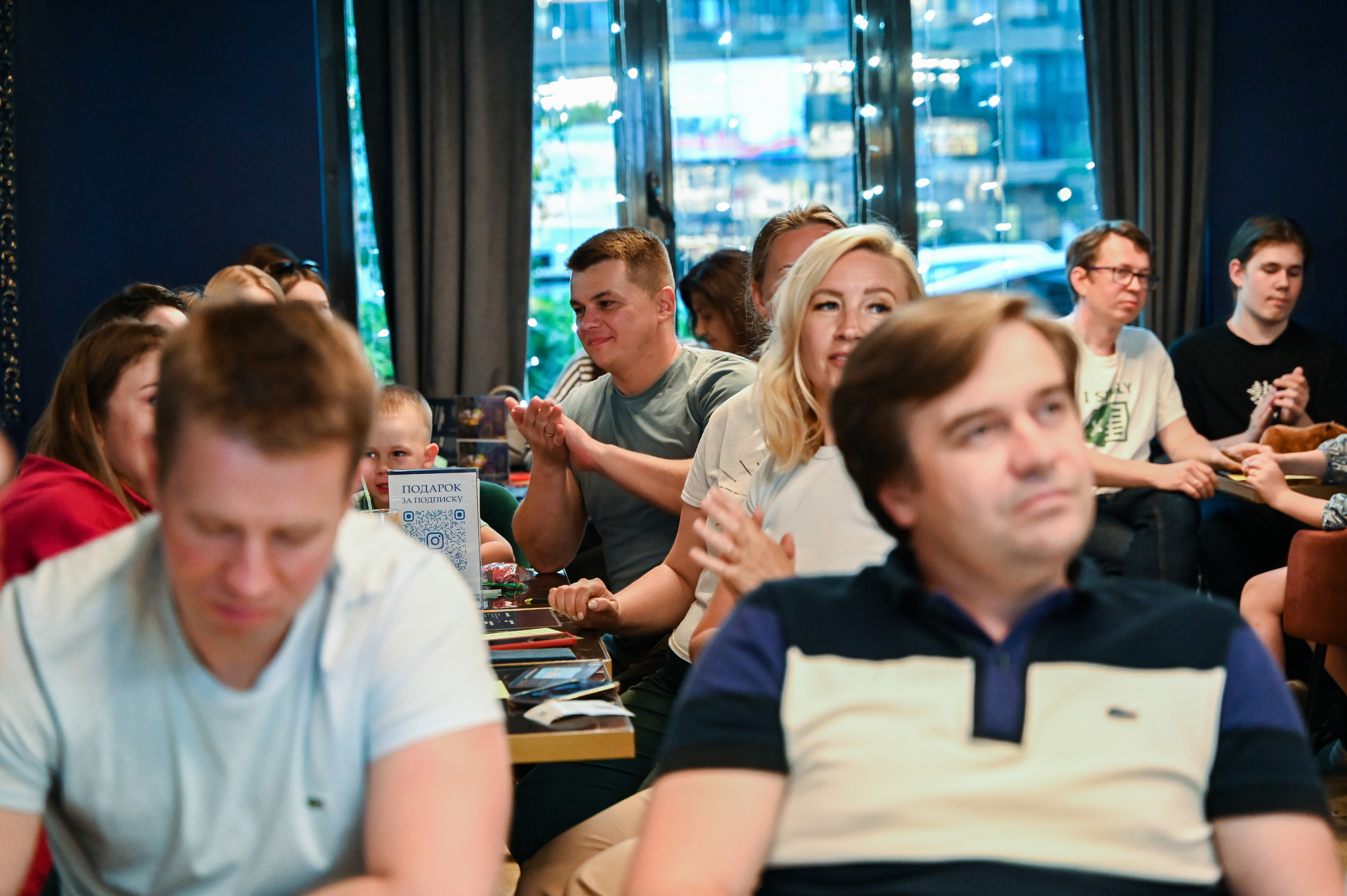 Репортажная съемка игры «Квиз» в Москве