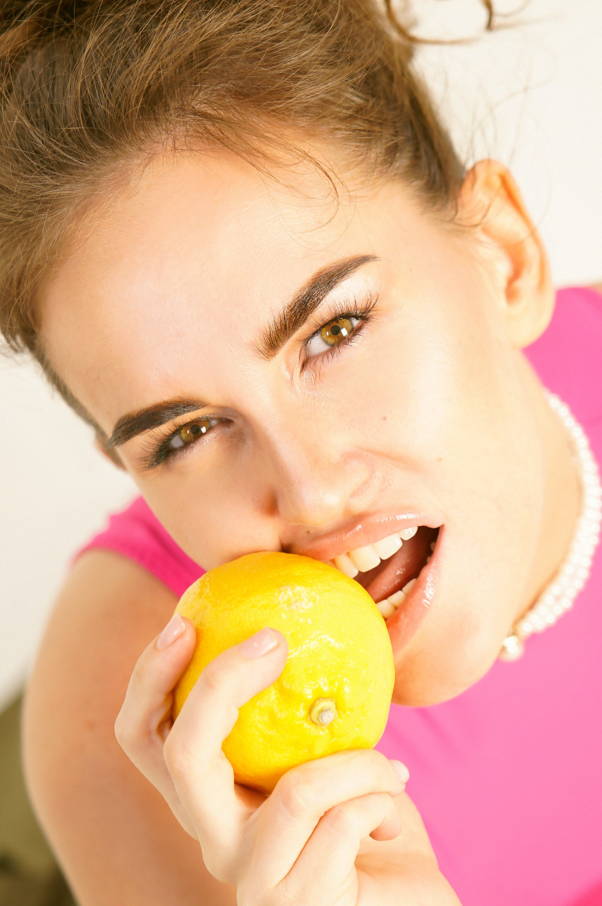 Фотосессия с лимонами (циклорама). Анна, фотограф Москва, Зеленоград