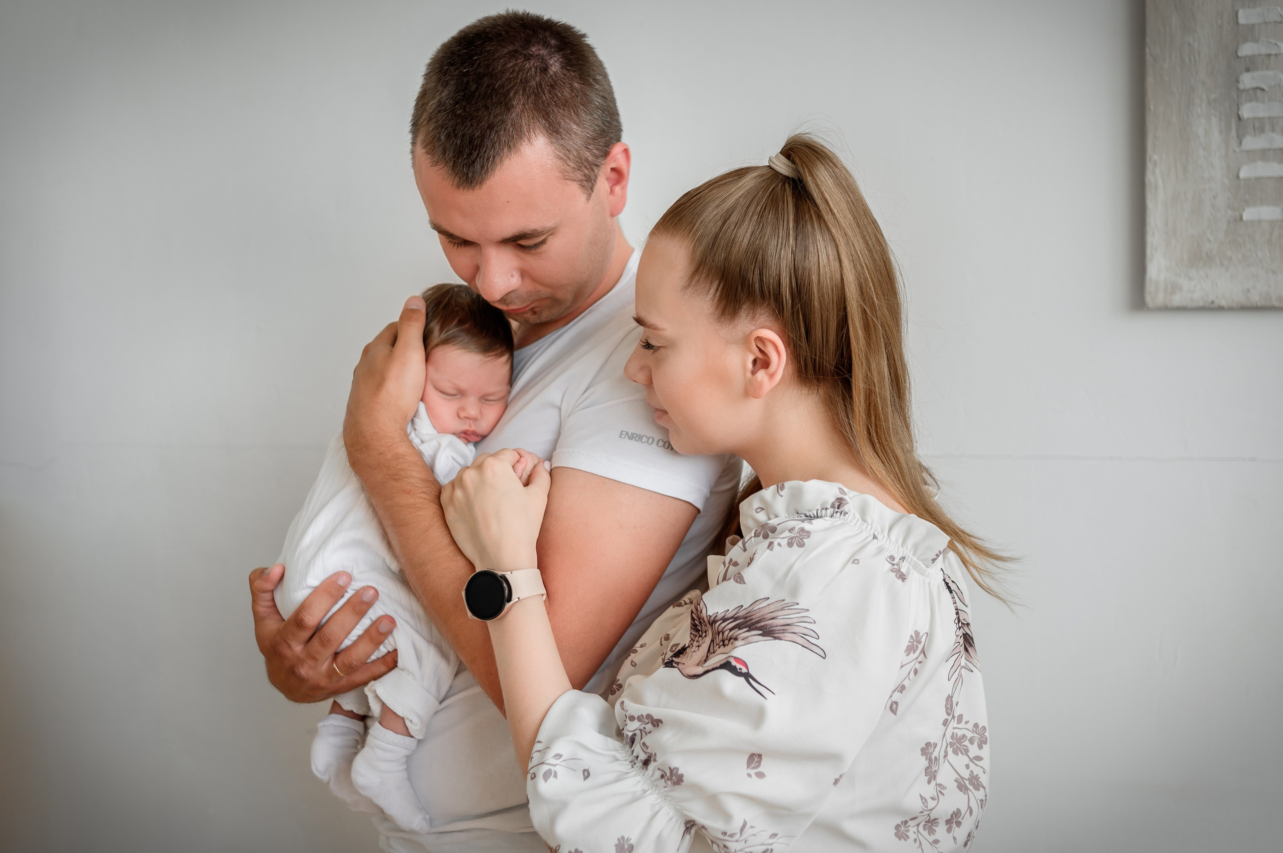 Lifestyle newborn. Фотограф новорождённых в Рязани, фотосъемка выписки из роддома, крещен