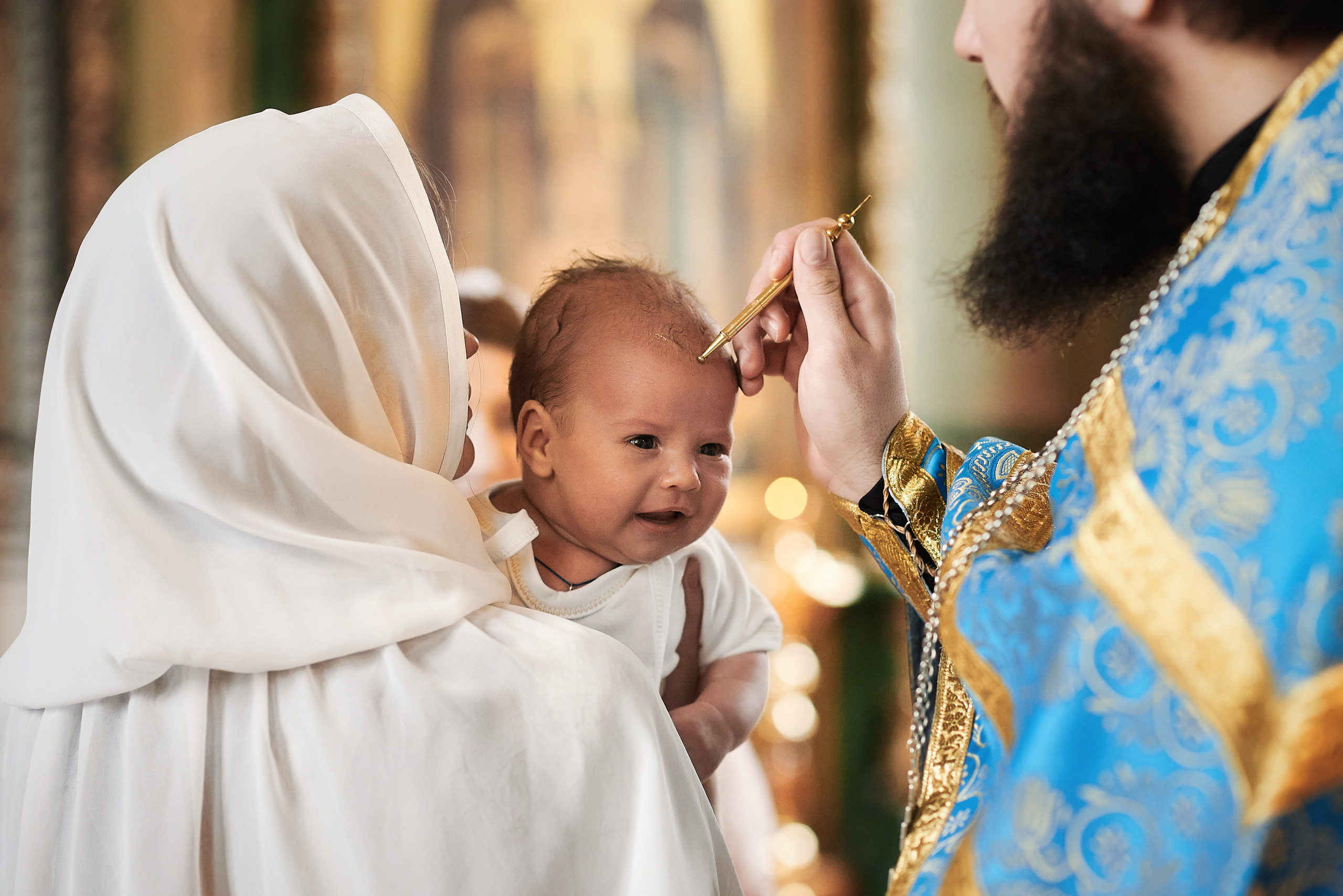 Крещение Николая в храме преп. Серафима Саровского. Семейный фотограф в Ростове-на-Дону Татьяна Литвинова