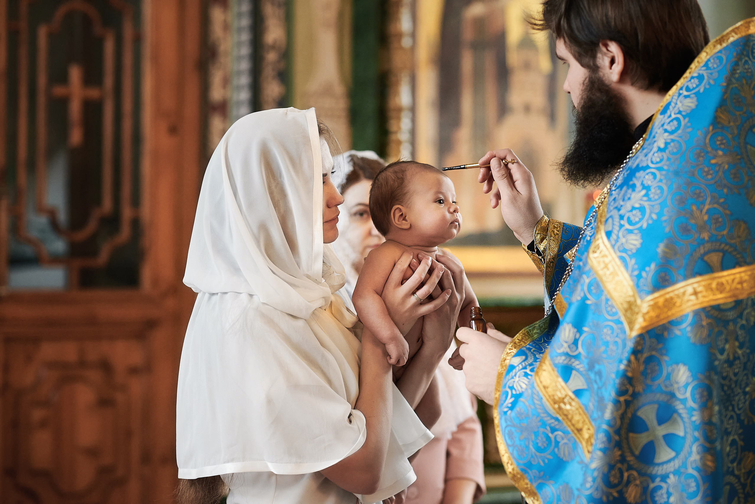 Крещение Николая в храме преп. Серафима Саровского. Семейный фотограф в Ростове-на-Дону Татьяна Литвинова
