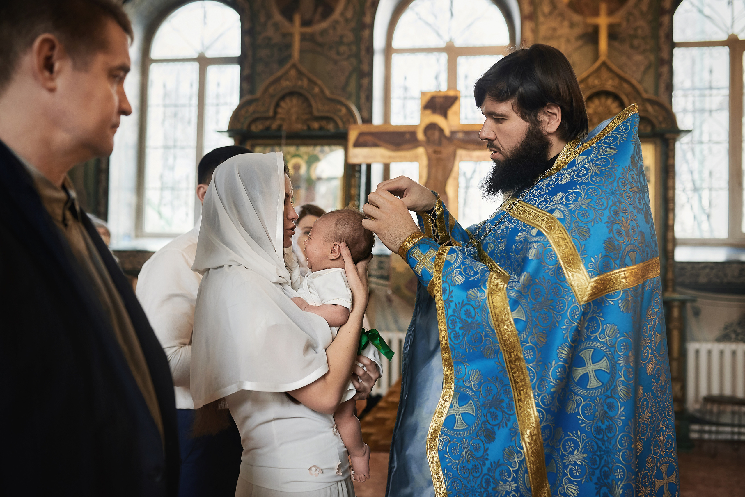 Крещение Николая в храме преп. Серафима Саровского. Семейный фотограф в Ростове-на-Дону Татьяна Литвинова