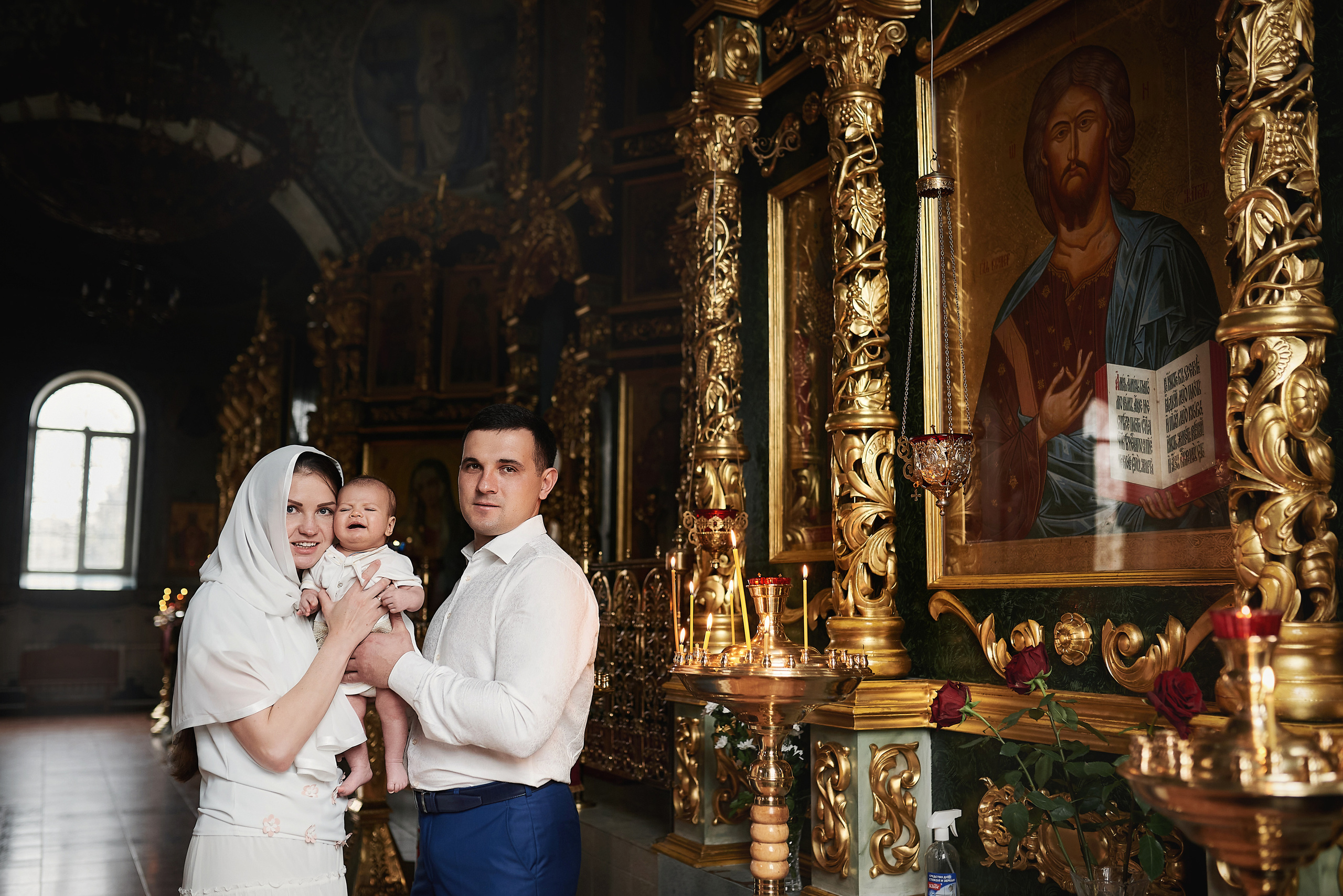 Крещение Николая в храме преп. Серафима Саровского. Семейный фотограф в Ростове-на-Дону Татьяна Литвинова