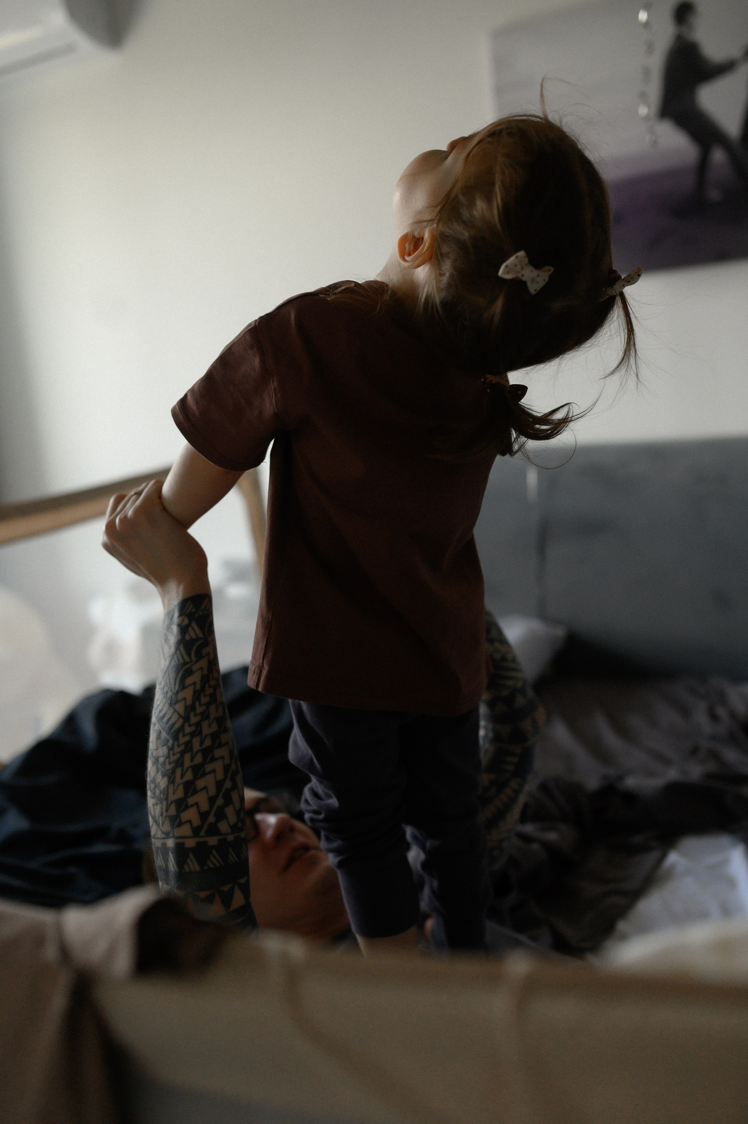 Руслан, Марта и Кира дома. Семейный и свадебный lifestyle-фотограф в Москве Мария Петрова