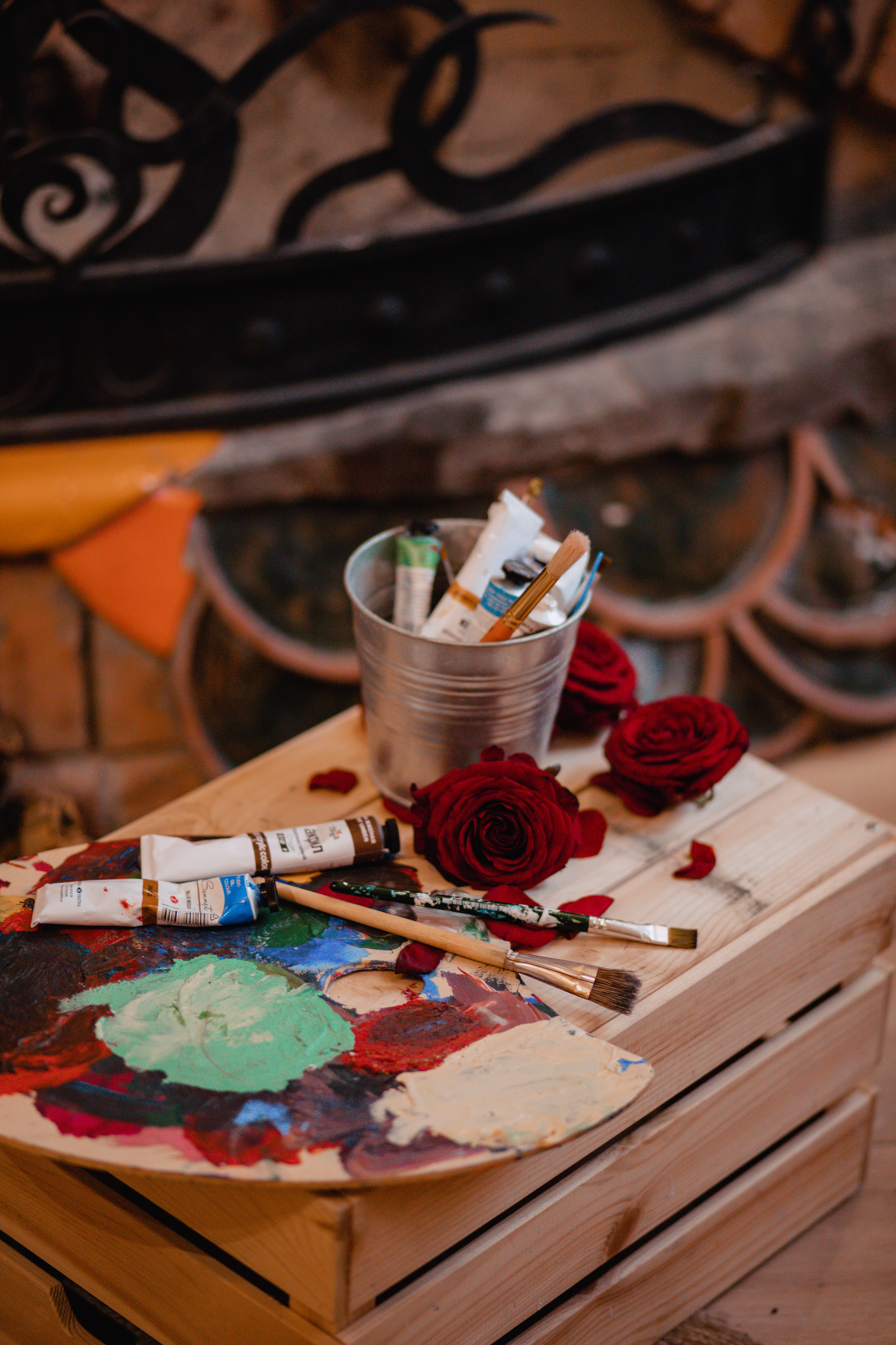 Ольга. Съемка с красками. Фотограф Москва. Семейные и индивидуальные фотосессии в Москве