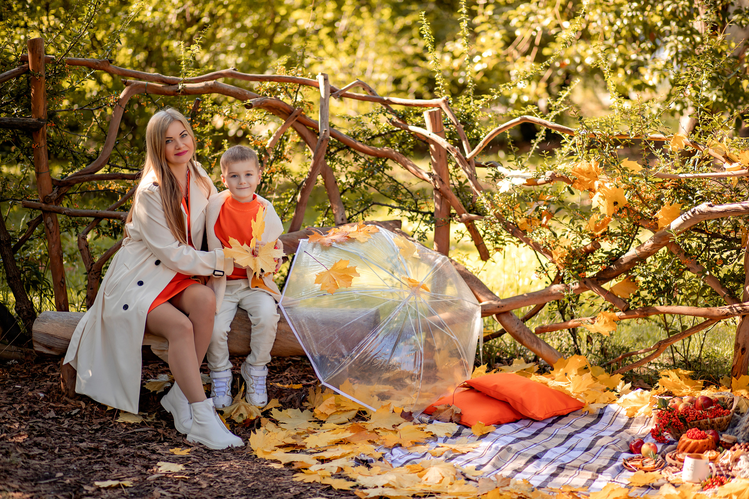 Осенний пикник. Олеся и Богдан. Фотограф Москва. Семейные и индивидуальные фотосессии в Москве