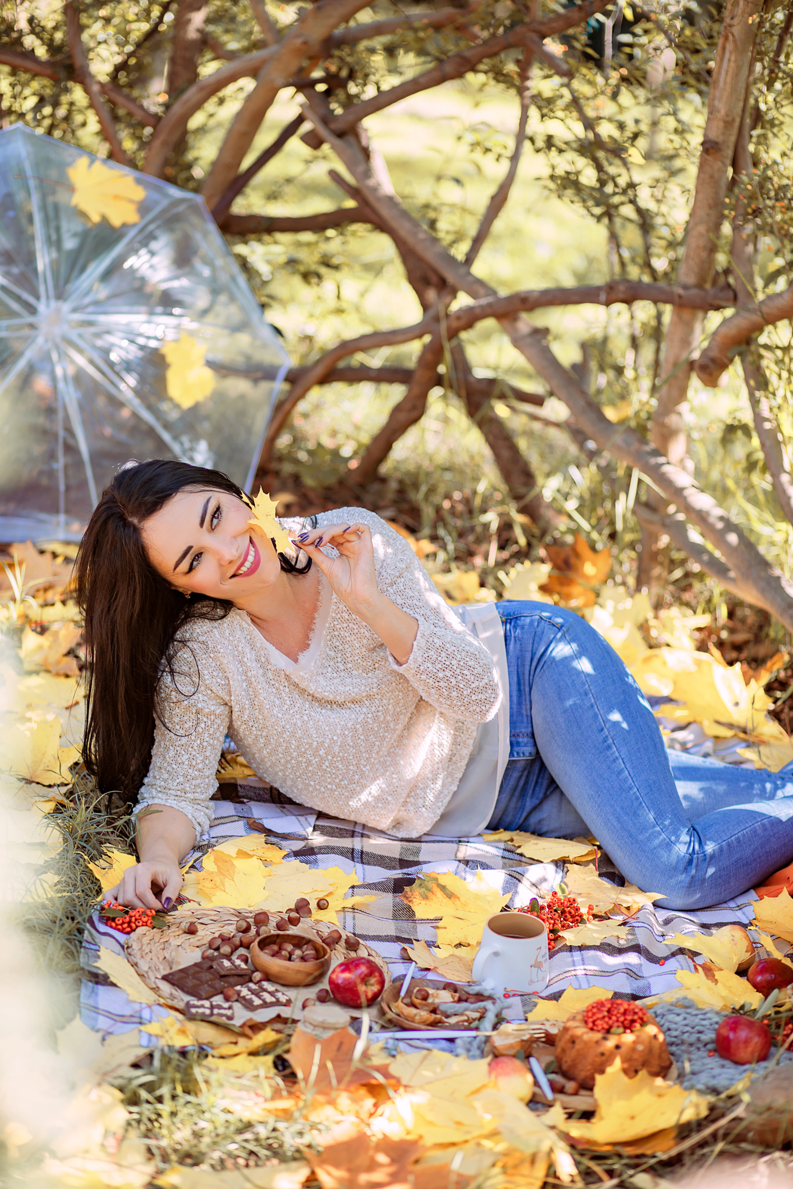 Осенний пикник. Ирина. Фотограф Москва. Семейные и индивидуальные фотосессии в Москве