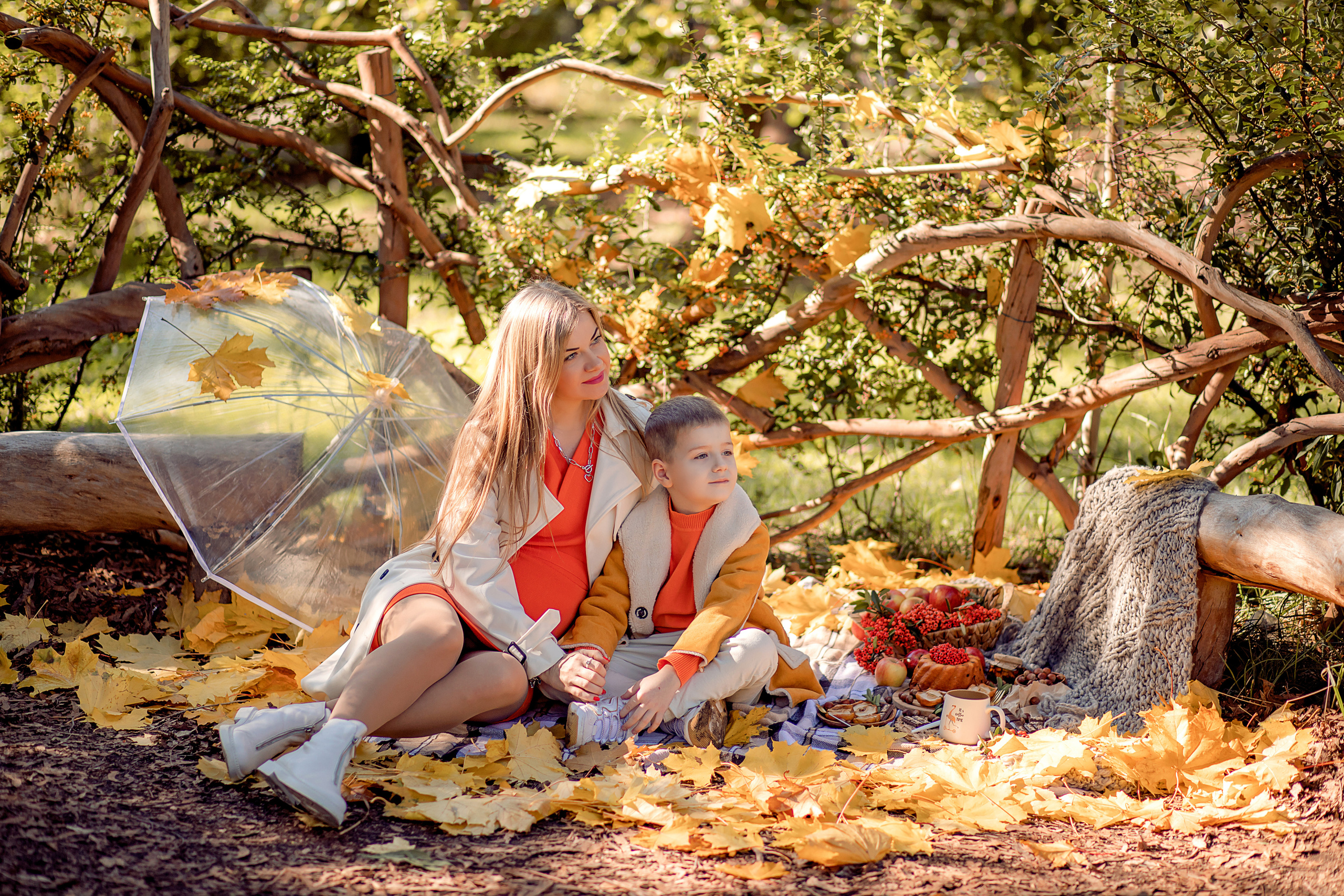 Осенний пикник. Олеся и Богдан. Фотограф Москва. Семейные и индивидуальные фотосессии в Москве